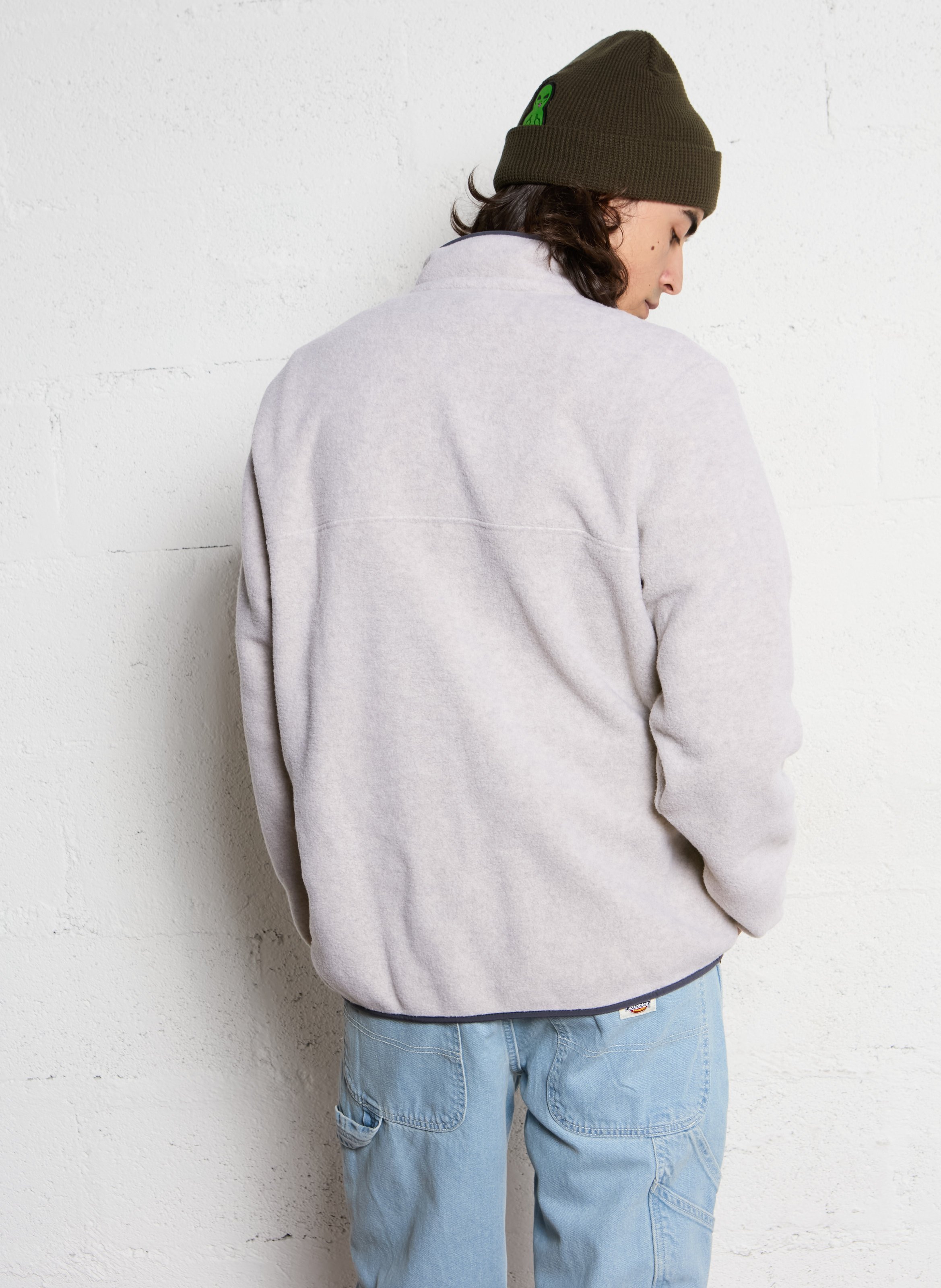 Sweat ample col montant boutonné PATAGONIA Bleu