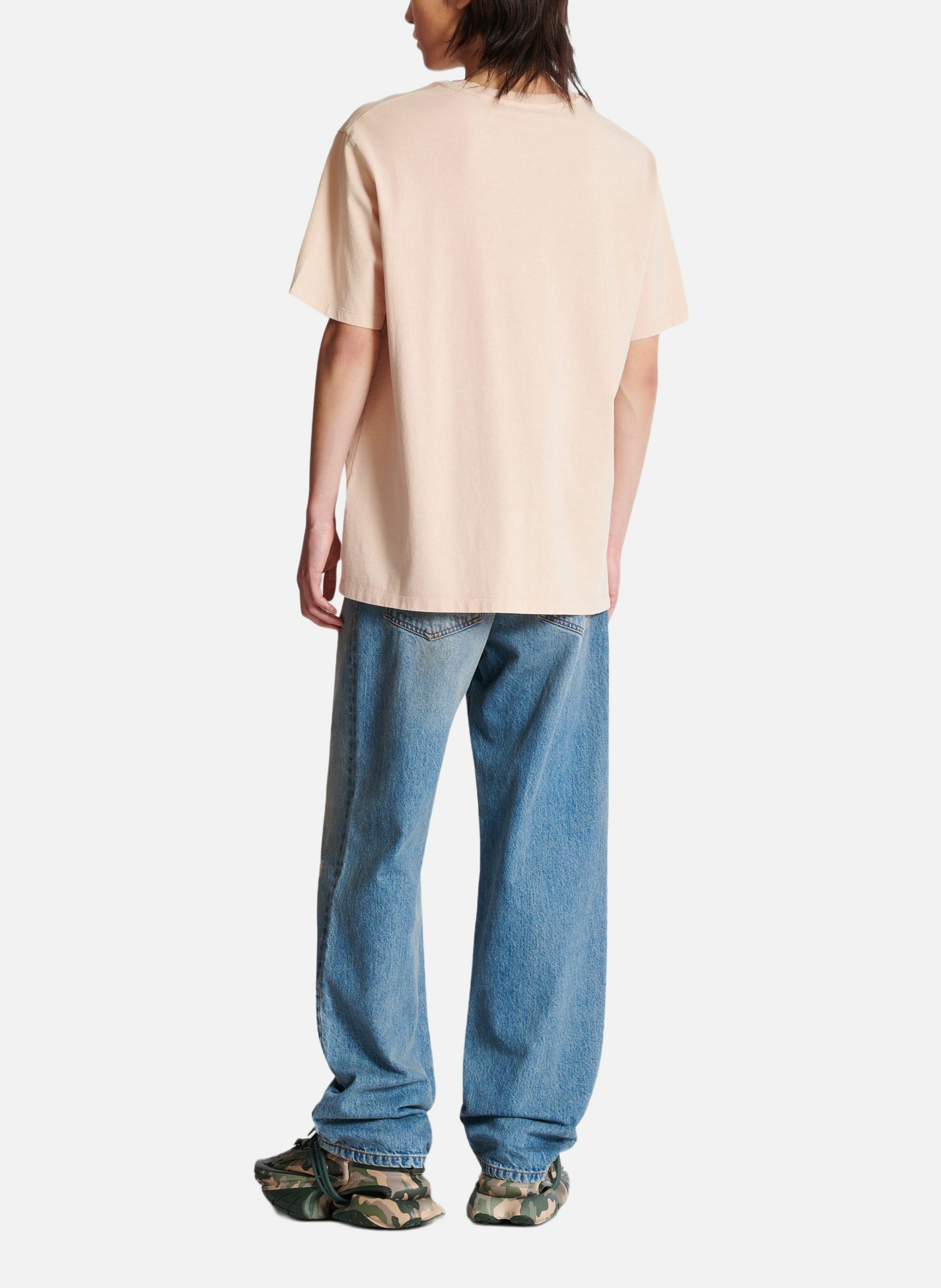 T-shirt ample avec broderie balmain vintage BALMAIN Beige