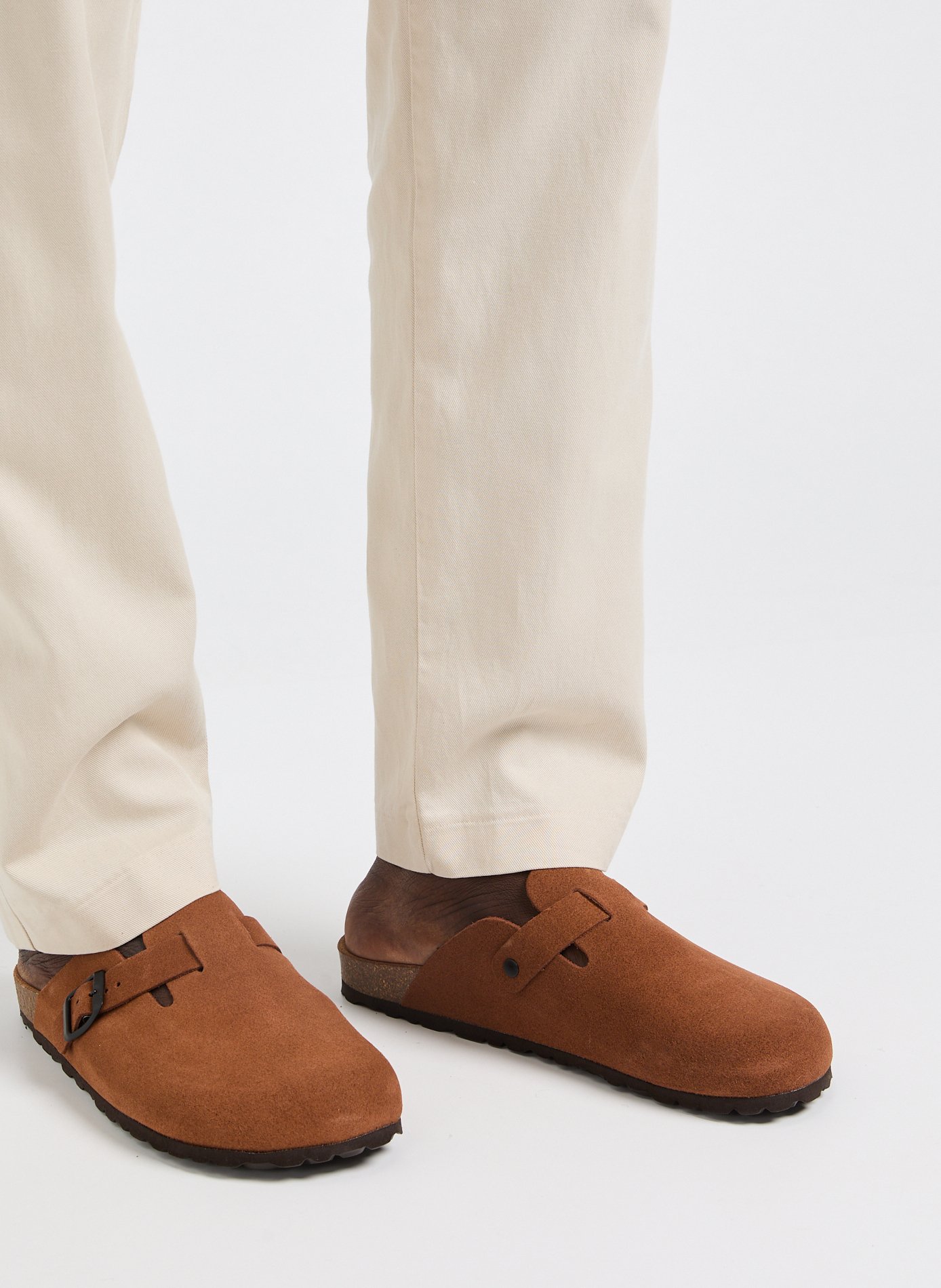 Calfskin Leather Mules SAISON 1865 Brown