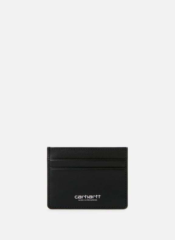 Porte-cartes en cuir Noir by CARHARTT WIP CARHARTT WIP Porte-cartes en cuir Noir