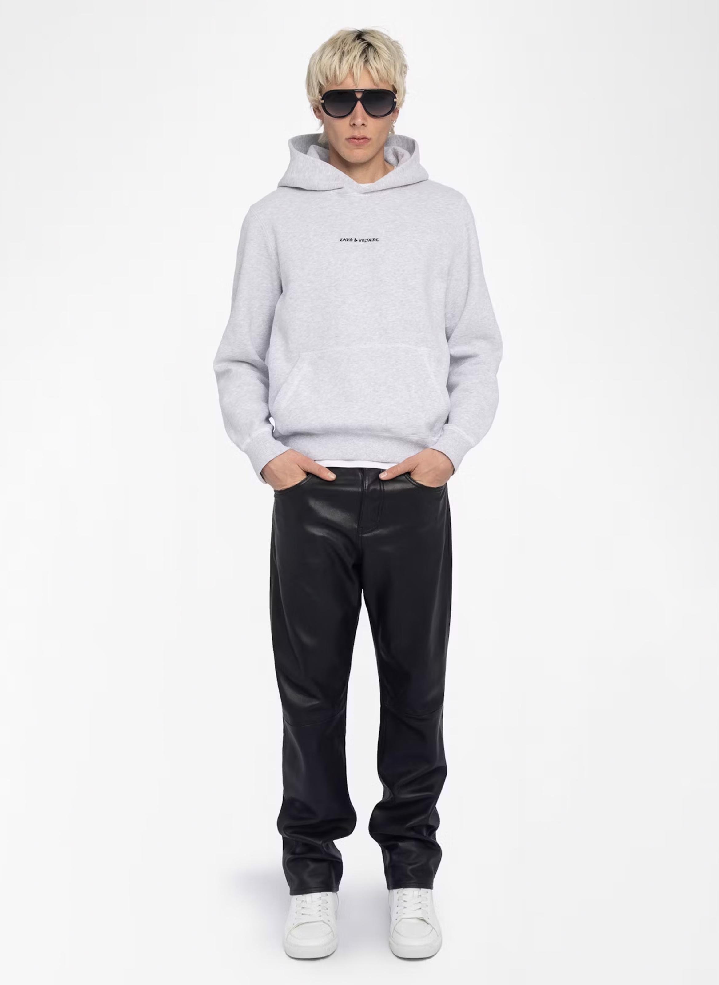 Sweat droit en coton mélangé sanchi ZADIG&VOLTAIRE Gris