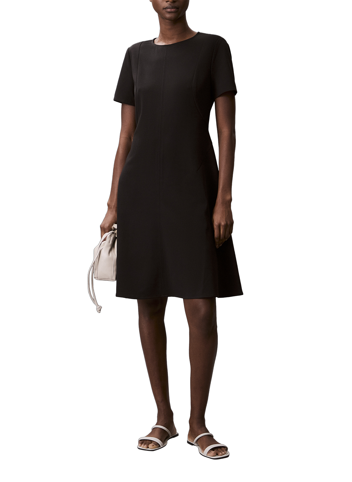 Flared mini dress CALVIN KLEIN Black