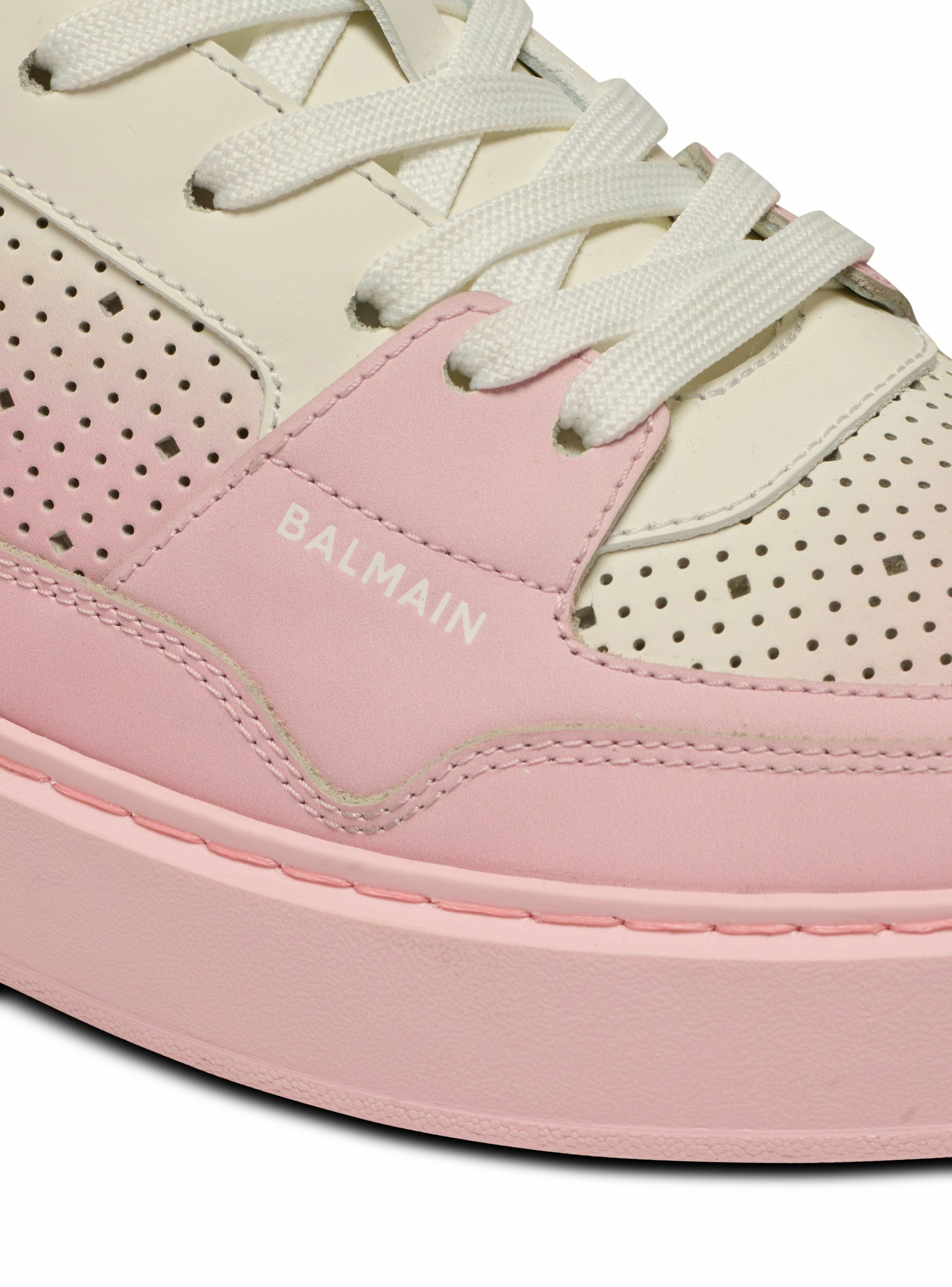 Baskets b-court flip en cuir BALMAIN Rose