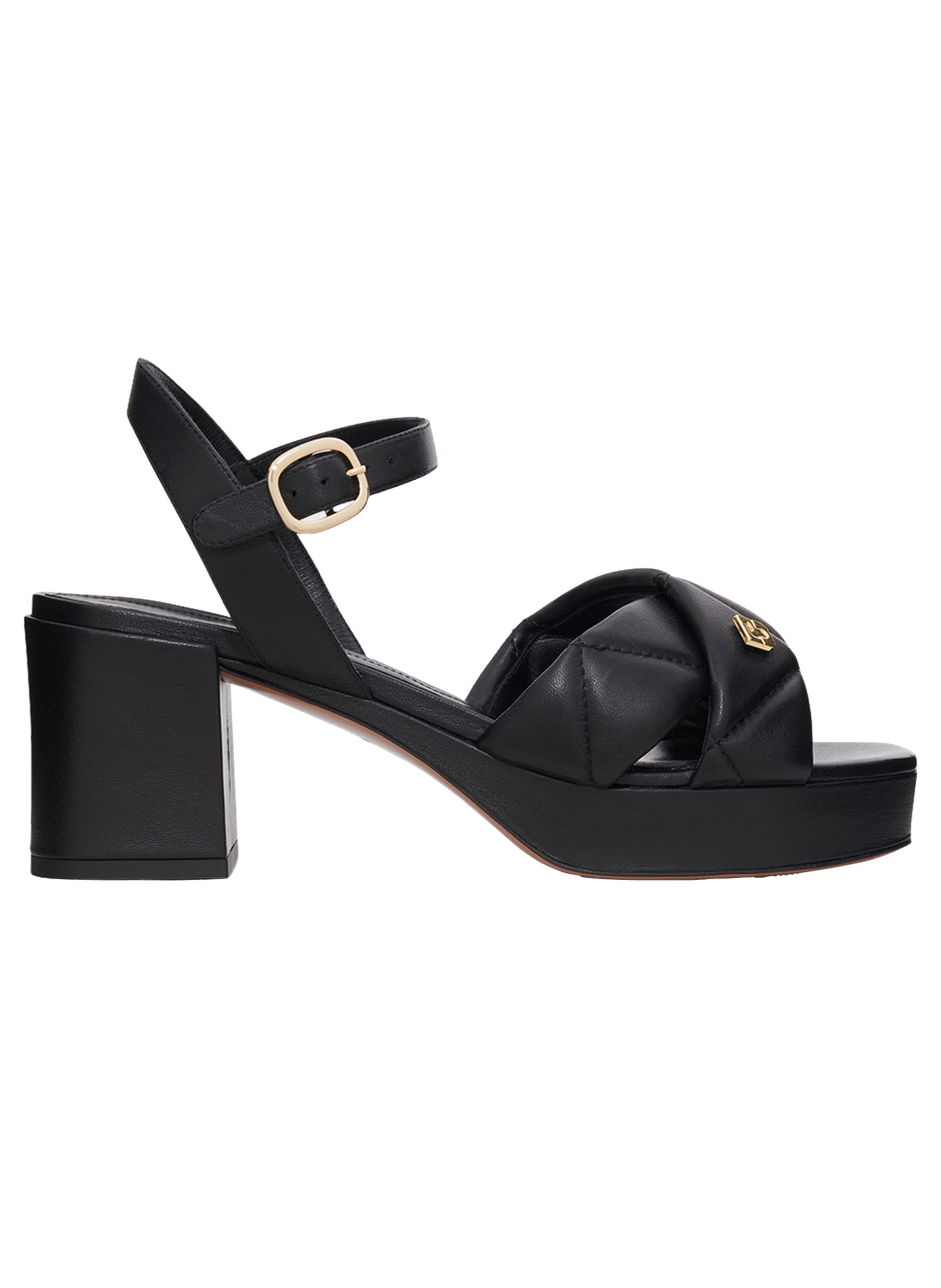 GERARD DAREL Sandales à plateforme en cuir matelassé - livia Noir