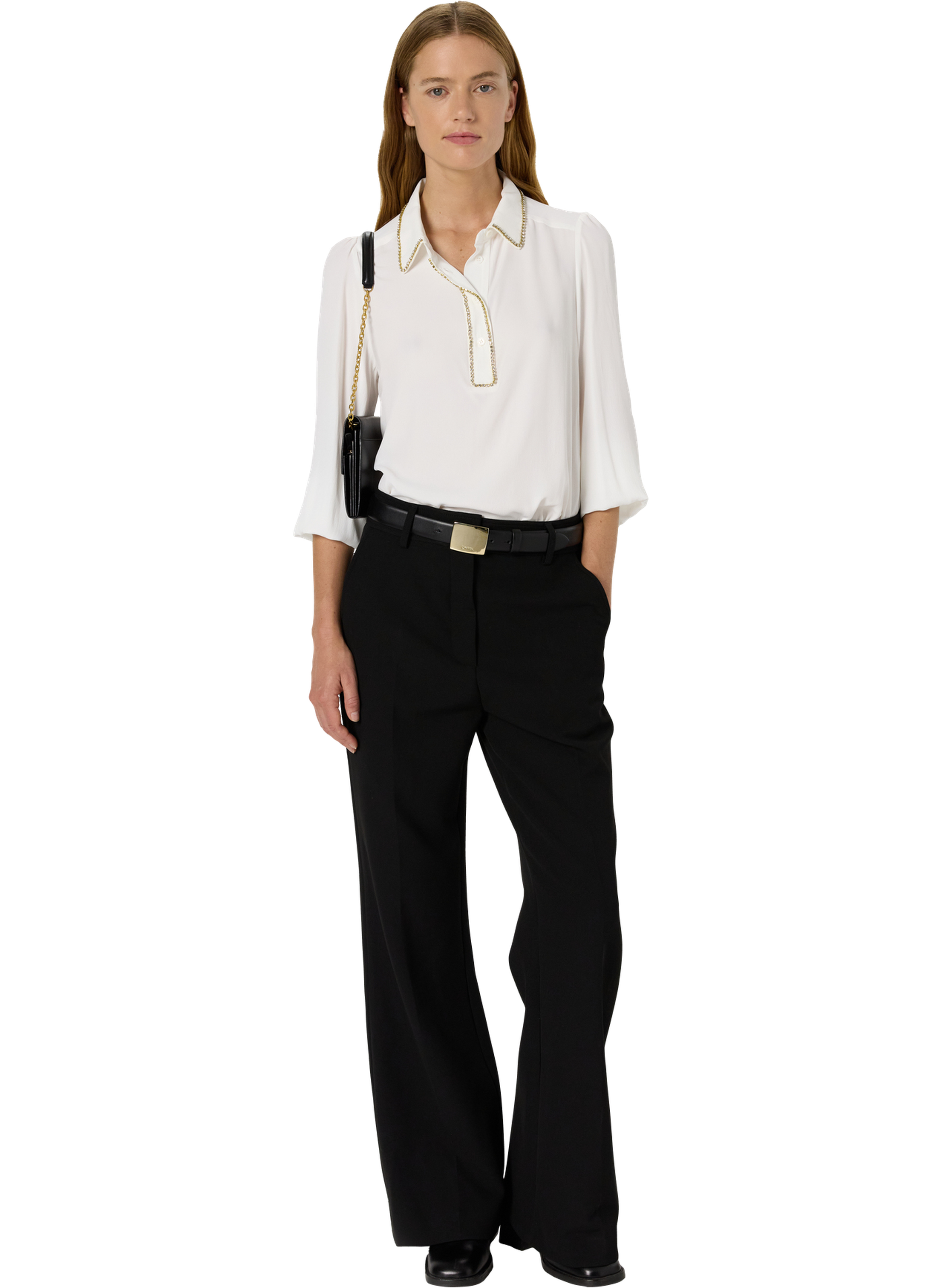 Pantalon évasé en jersey - cloe GERARD DAREL Noir