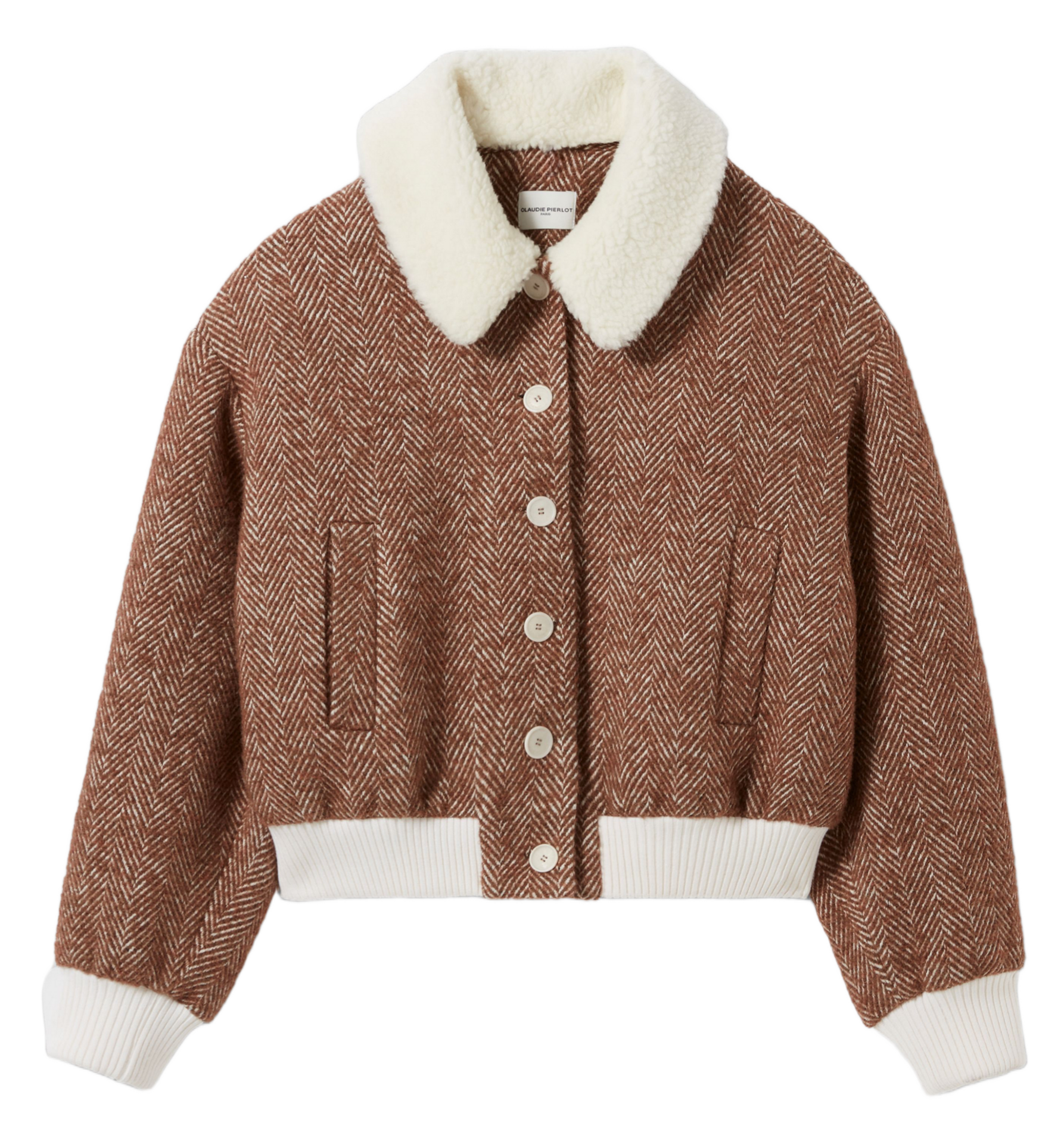 Manteau droit col classique gaelle CLAUDIE PIERLOT Multicolore