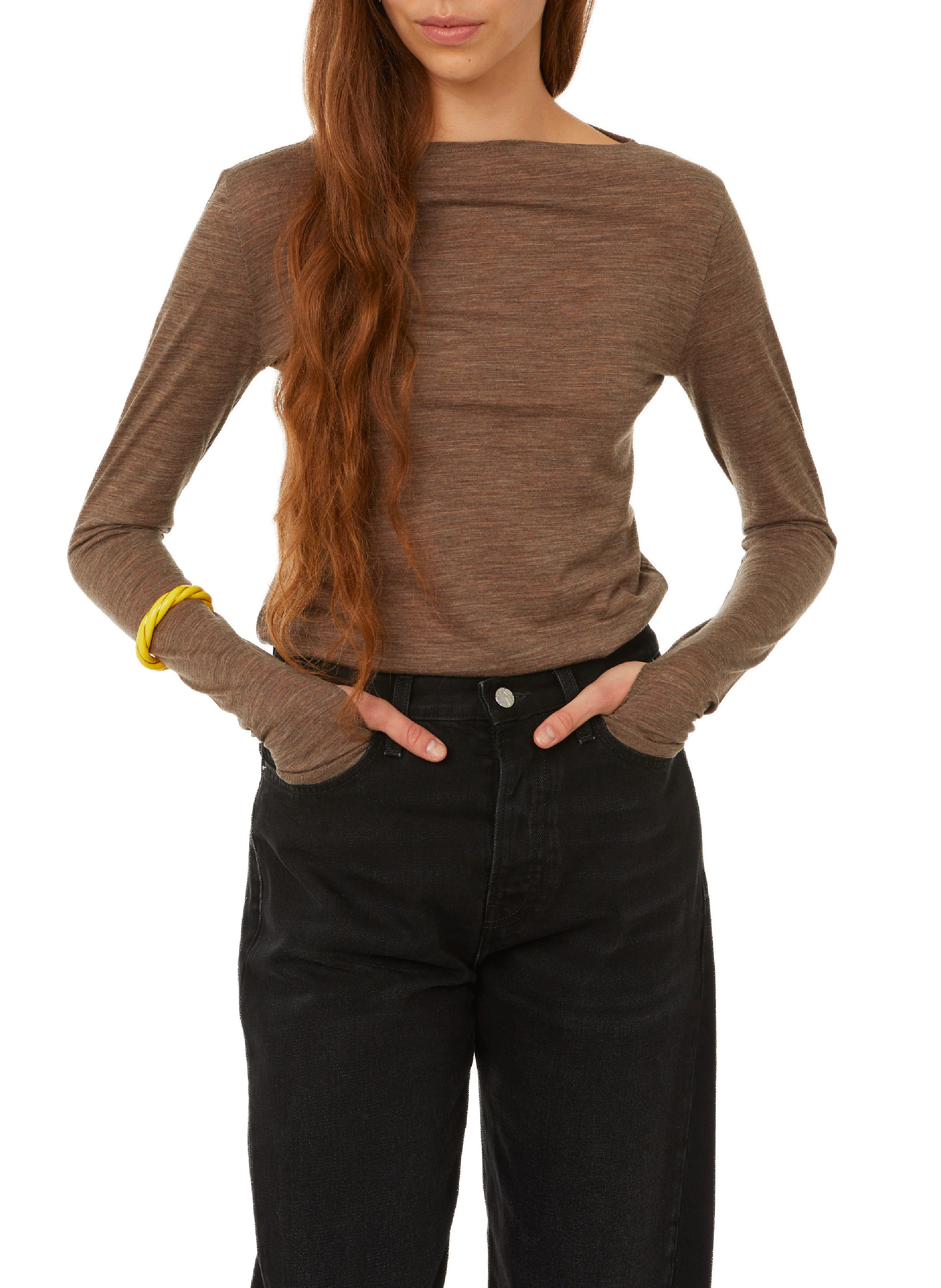 TOTEME Wool T-shirt Beige