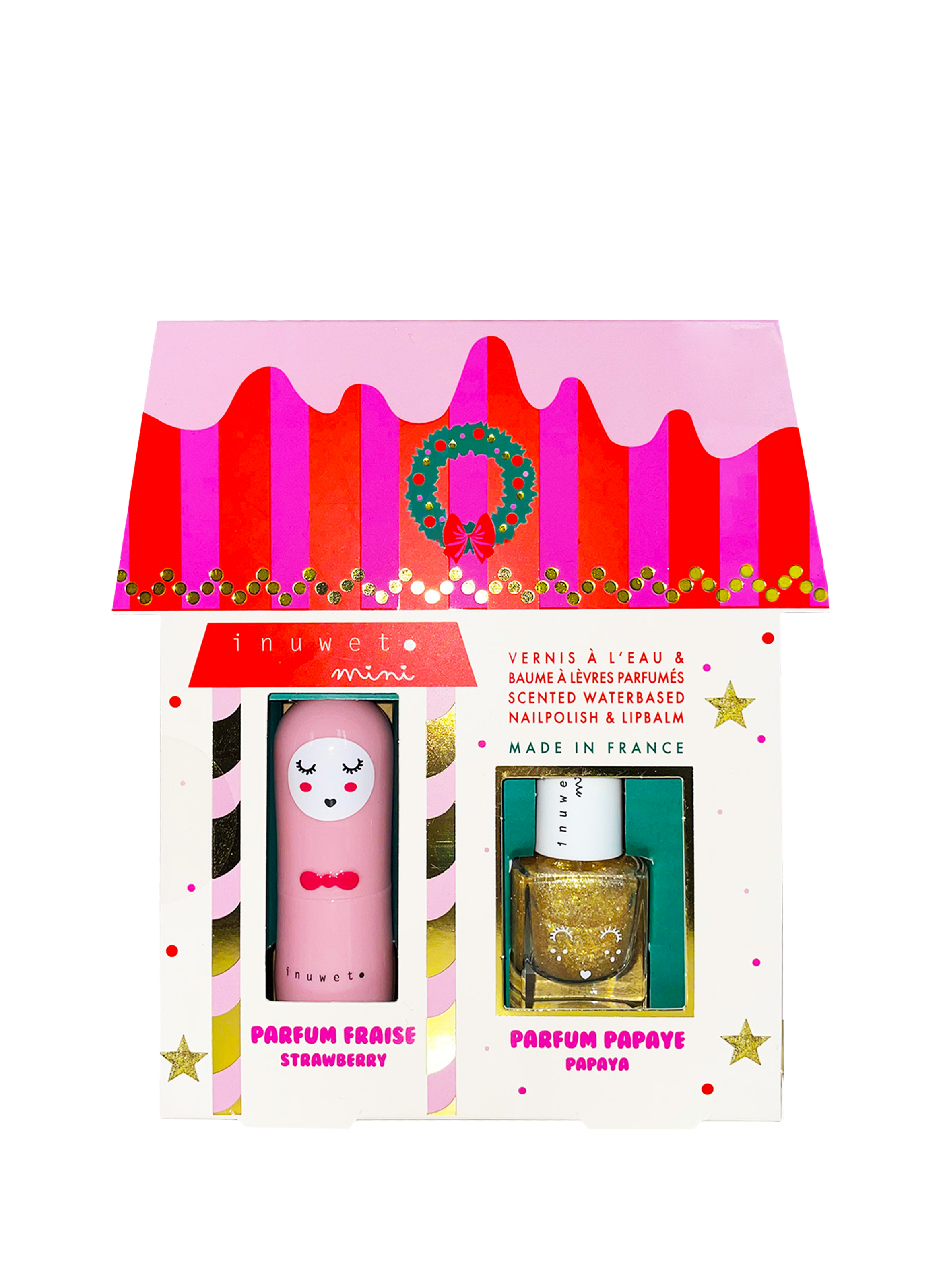 Maison Juliette - Baume Fraise - Vernis à l'eau Papaye INUWET No color