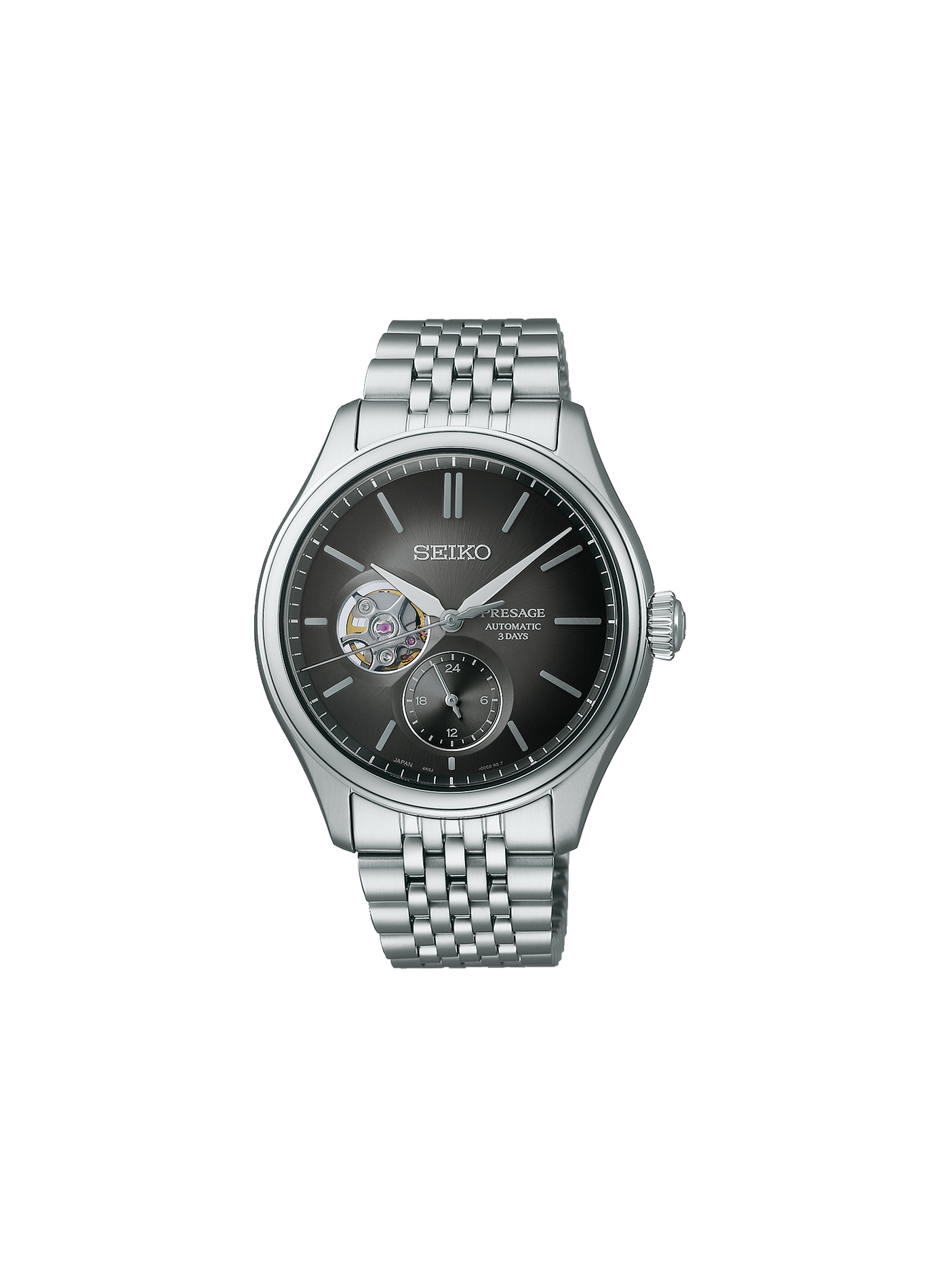 Montre automatique bracelet acier SEIKO Gris