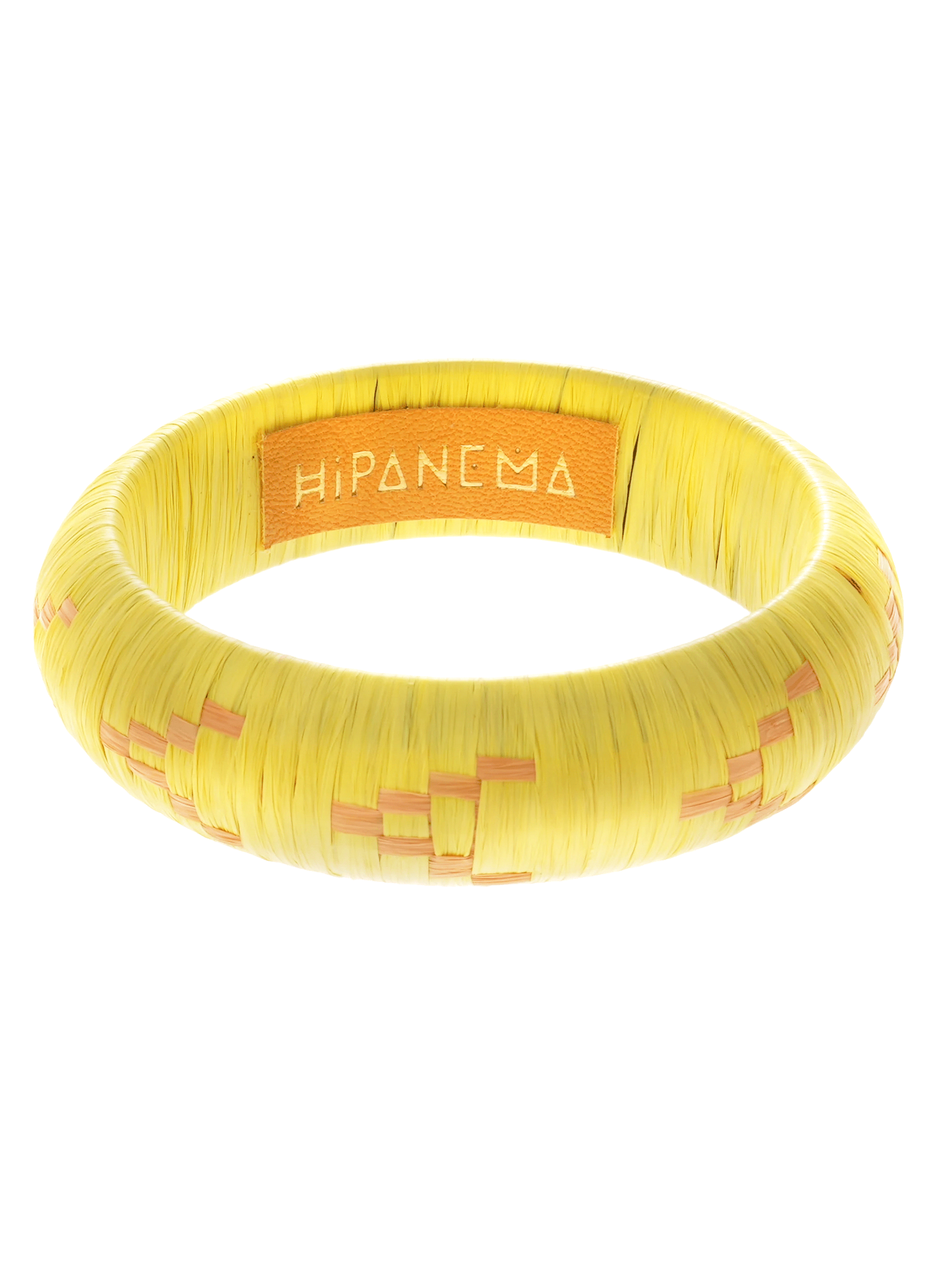Bracelet jonc en tissu IMANIE HIPANEMA Jaune