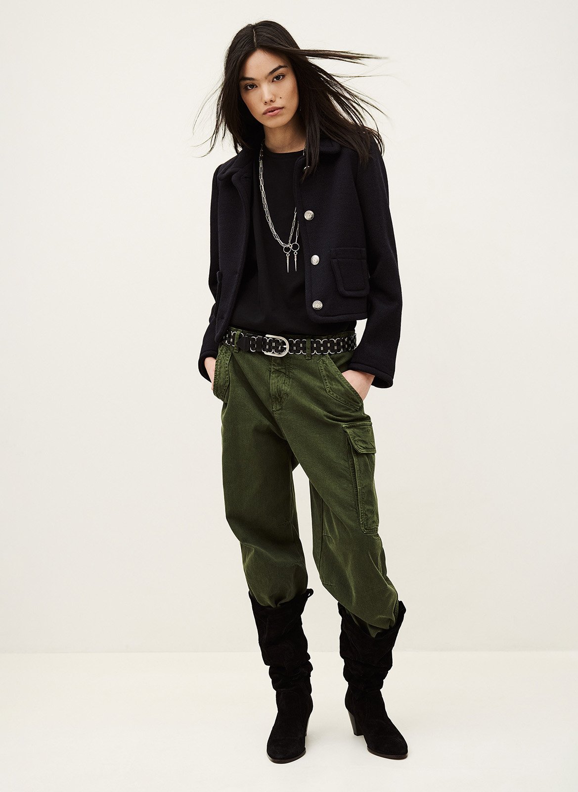 Veste col classique beradith BA&SH Bleu