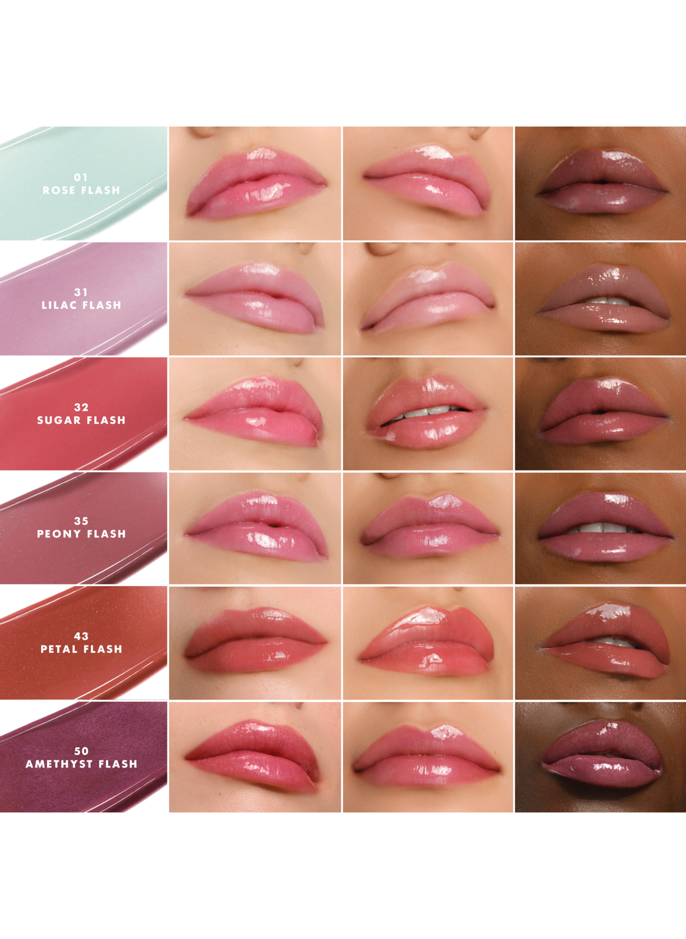 Prisma Glass Lip Balm intense color and shine Peony flash