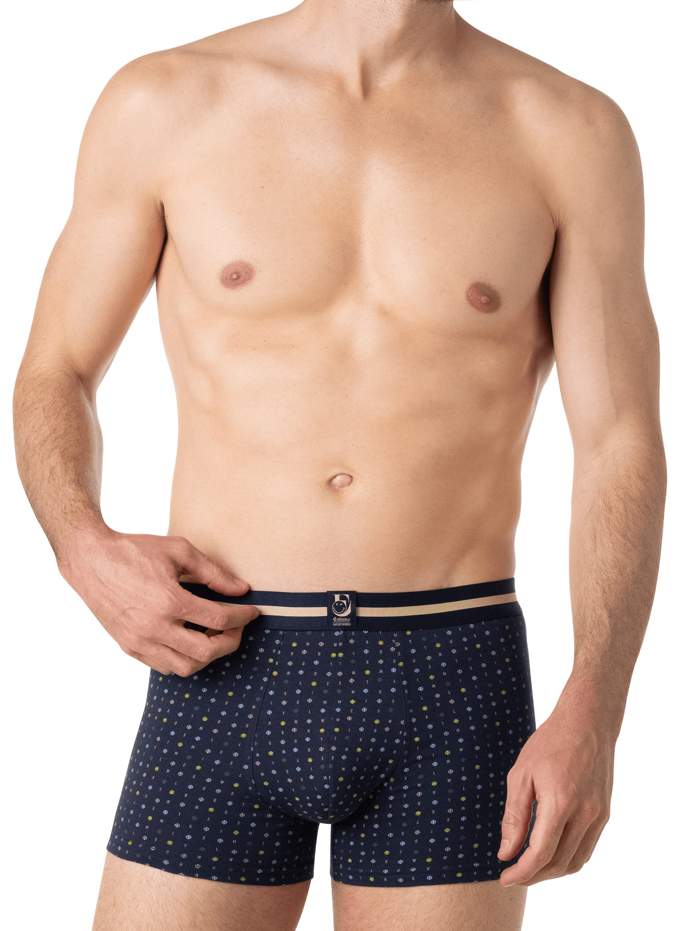 Lot de 3 boxers en coton mélangé EMINENCE Multicolore