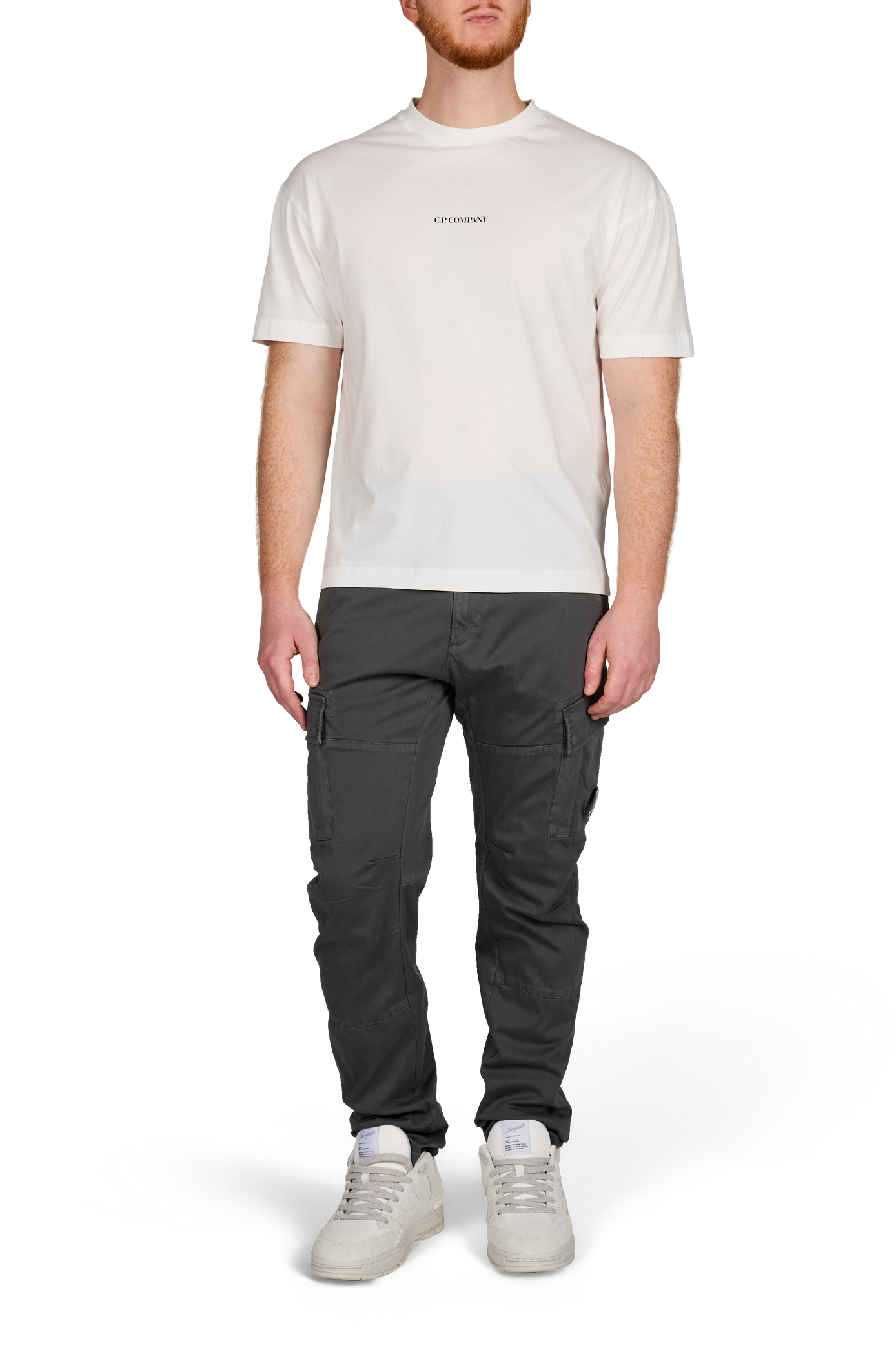 Cotton Logo T-shirt CP COMPANY White