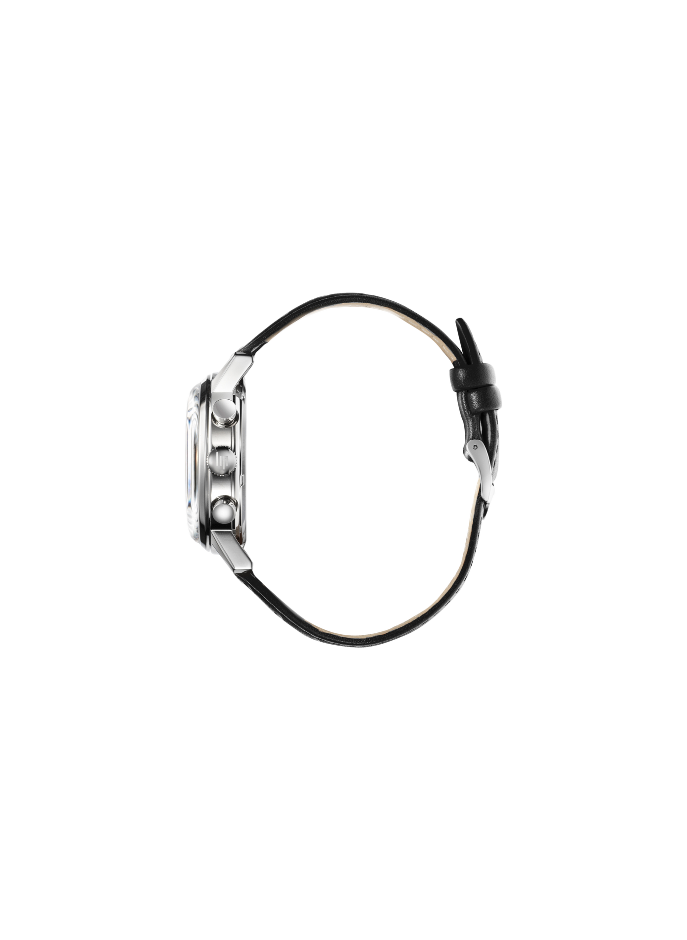 Montre quartz Rallye Méca Chronographe en cuir LIP Blanc