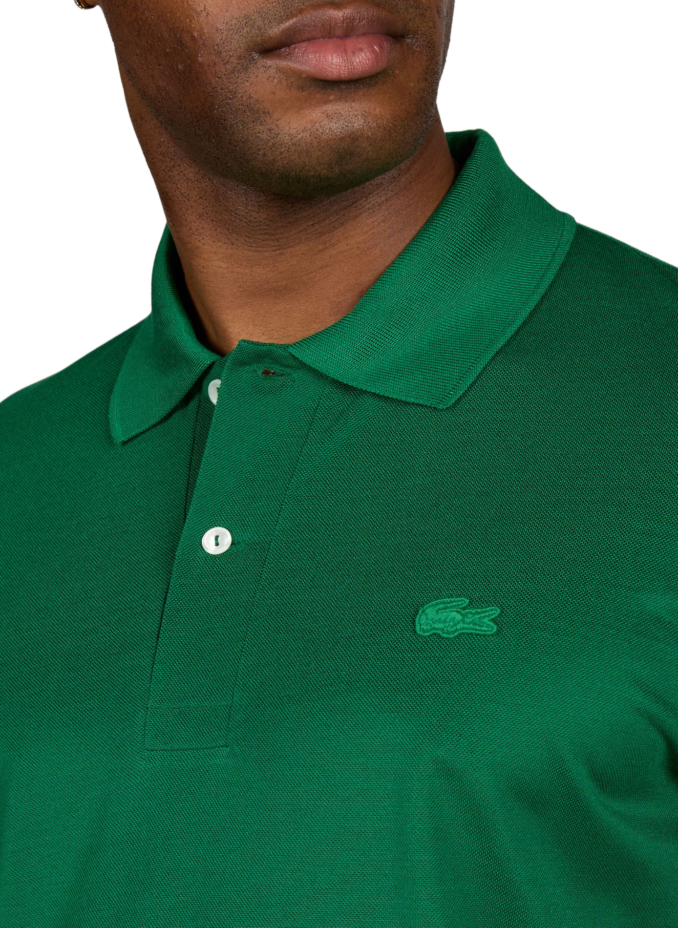 Kurzarm-Poloshirt mit Seiden-Logo LACOSTE Grun