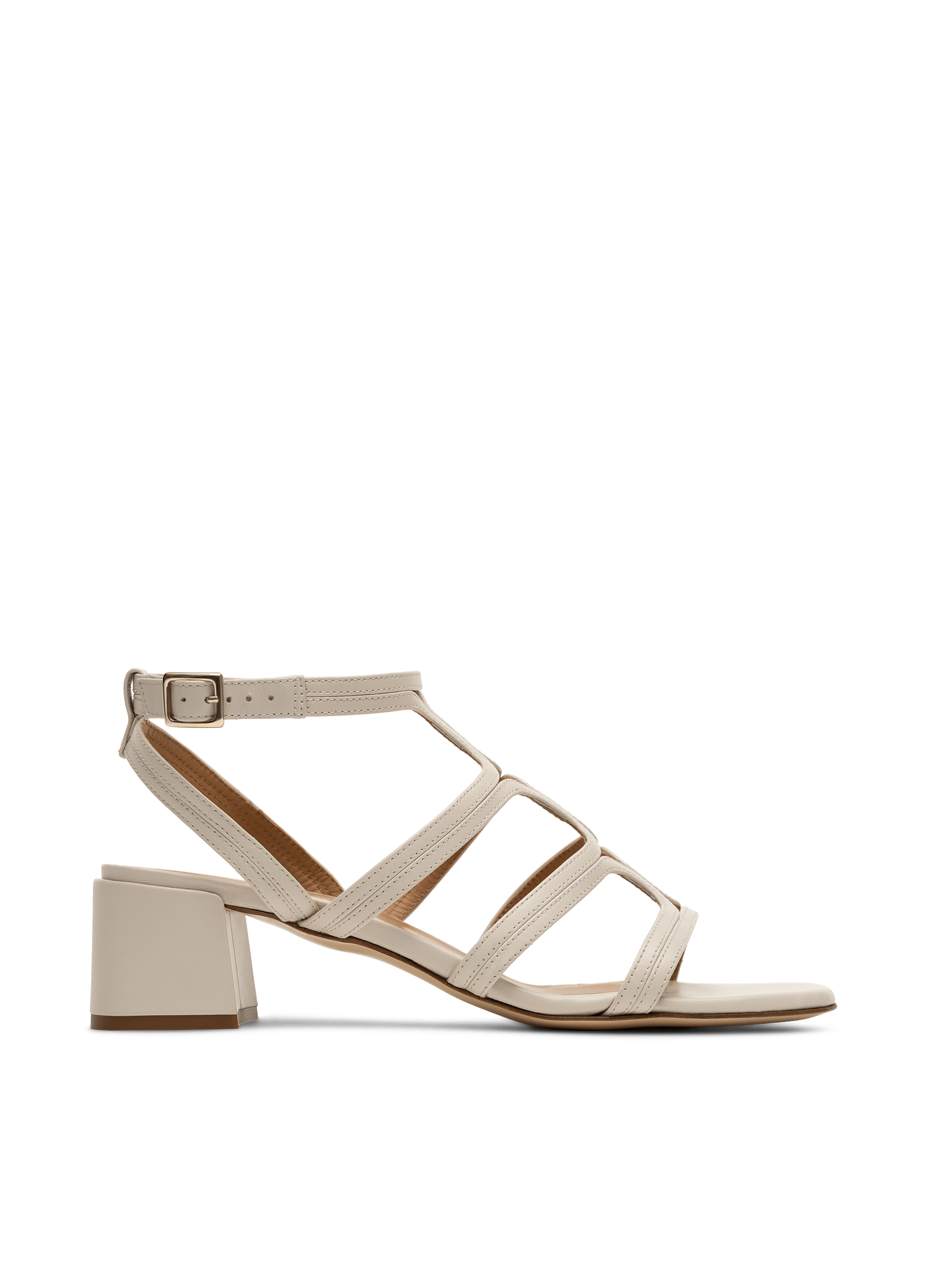 Sandales pippa en nappa PARALLELE Blanc