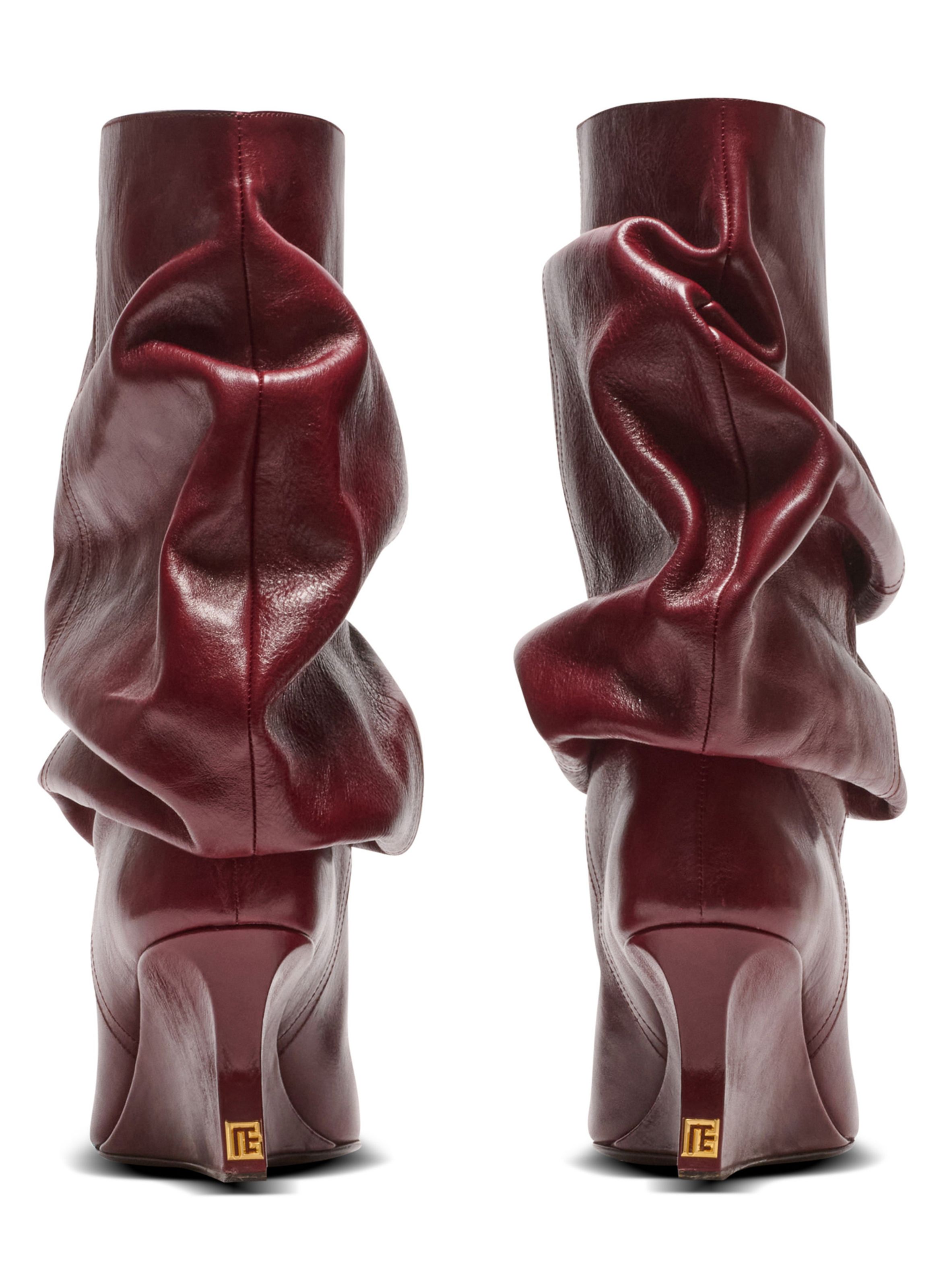 Bottines wedge BALMAIN Marron