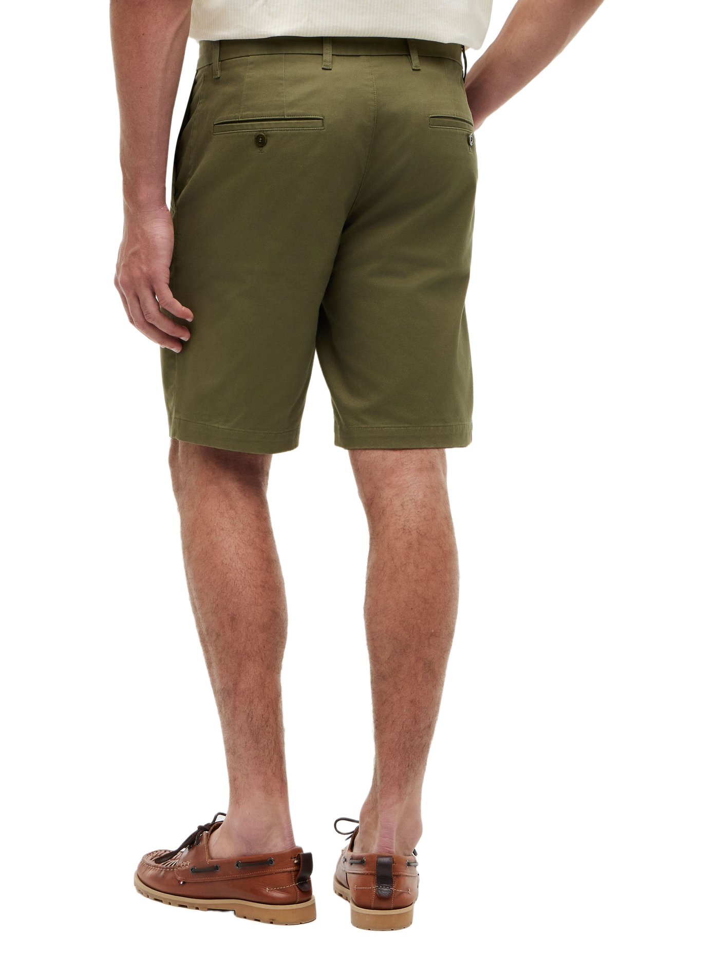 Chino Bermuda with logo in blended cotton TOMMY HILFIGER Green