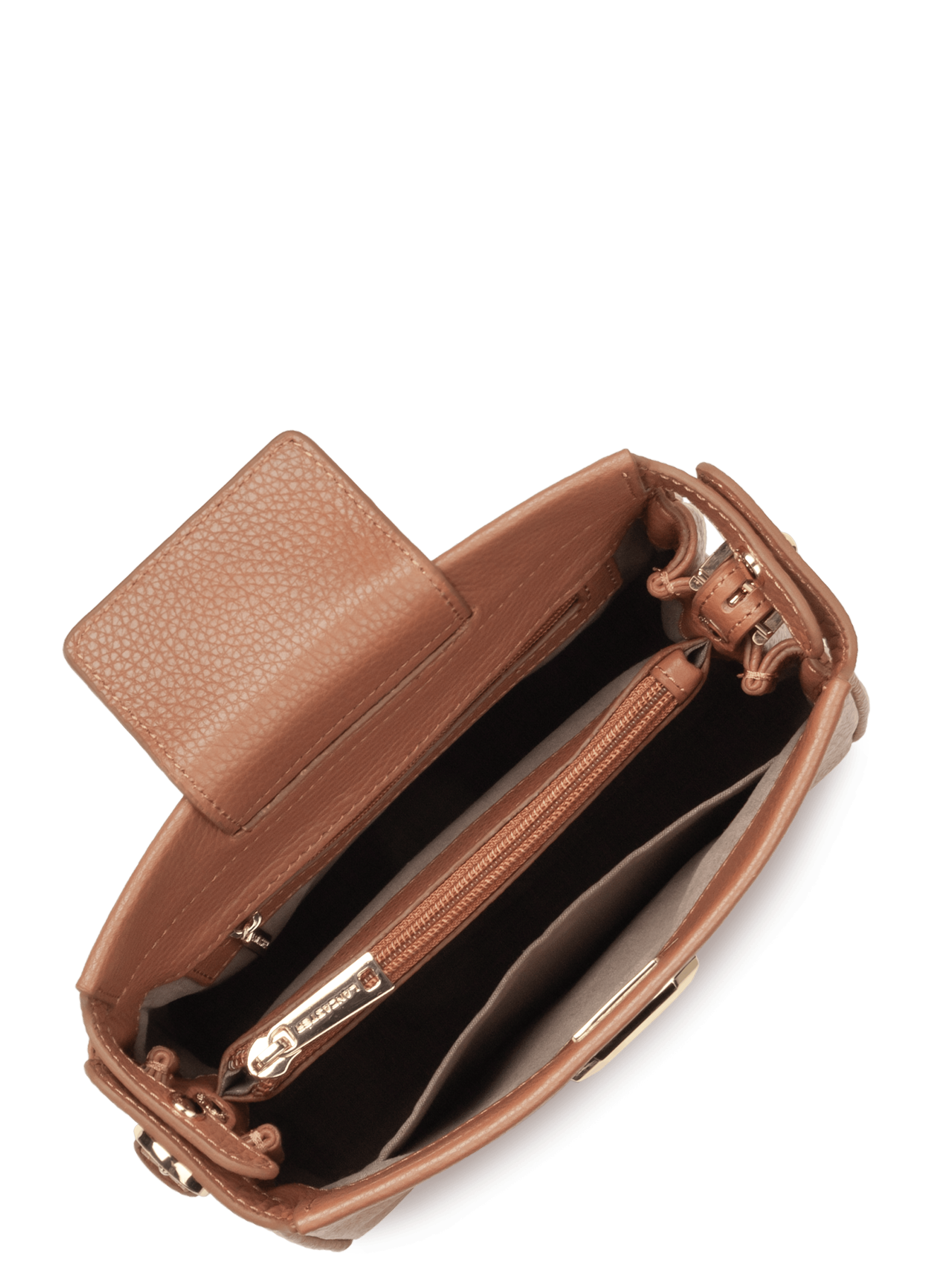 Small crossbody bag - lady romy LANCASTER Brown