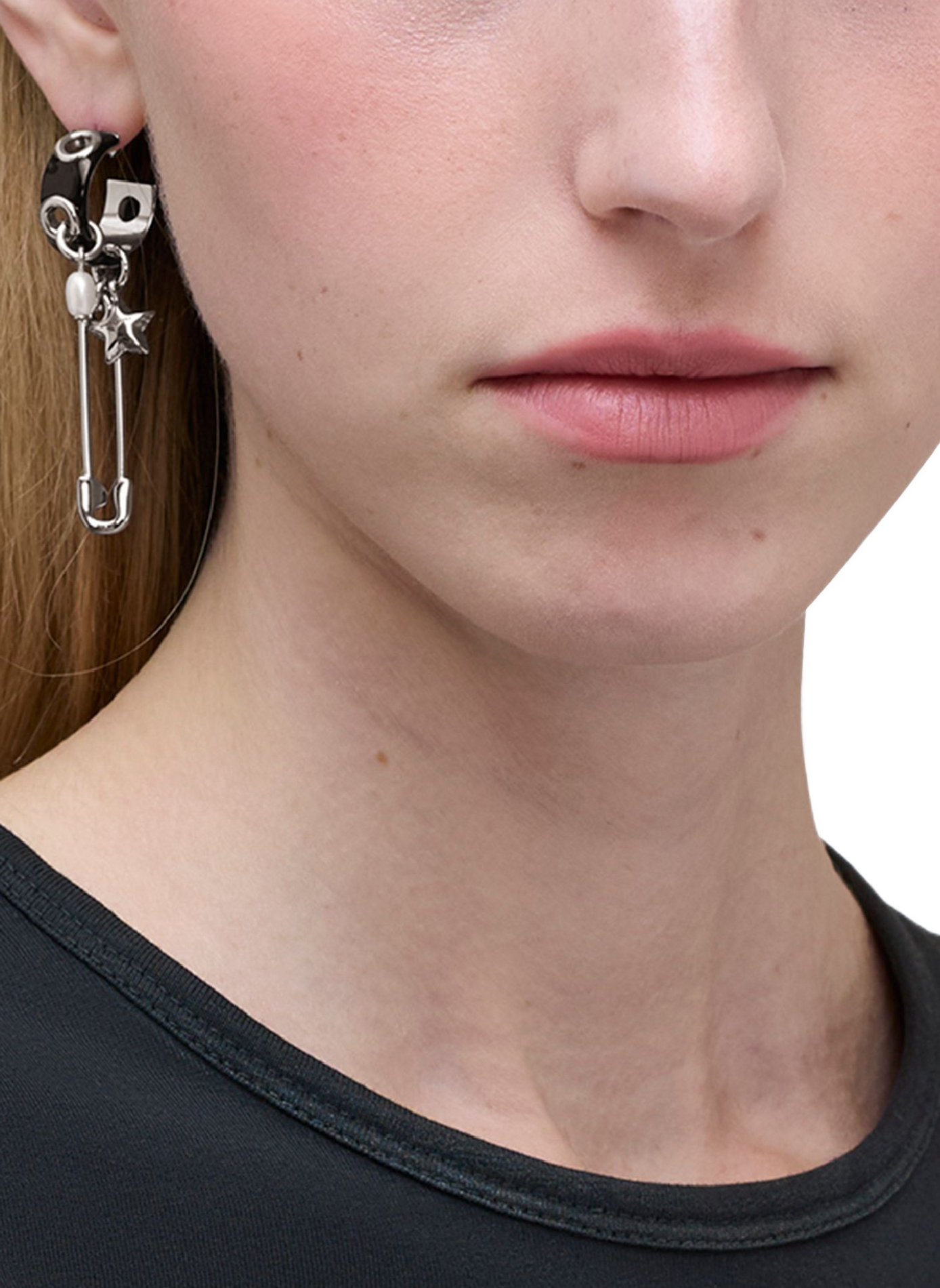 Boucles d'oreille The Punk Beauty Charm MARC JACOBS Noir