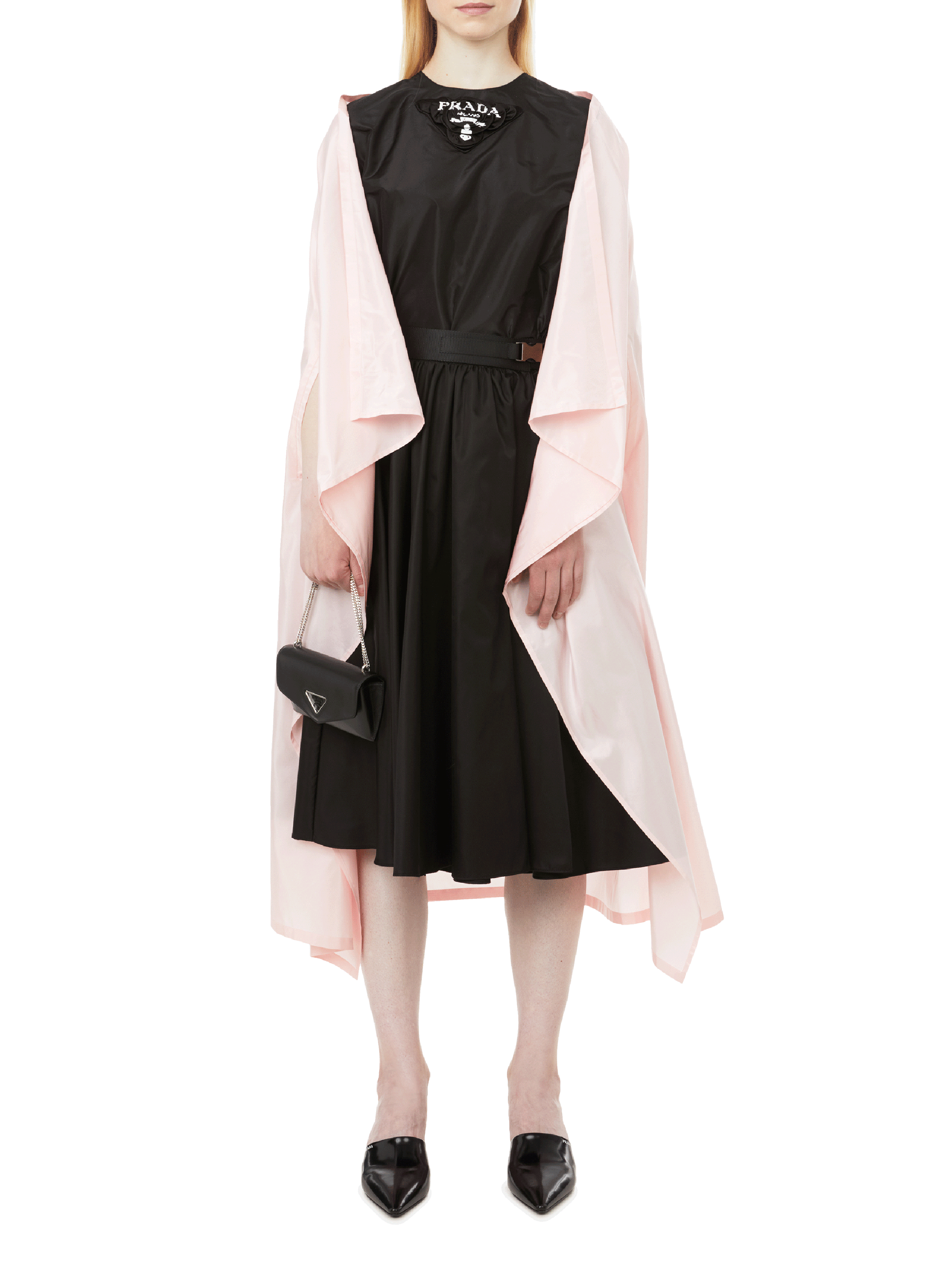 Silk cape PRADA Black