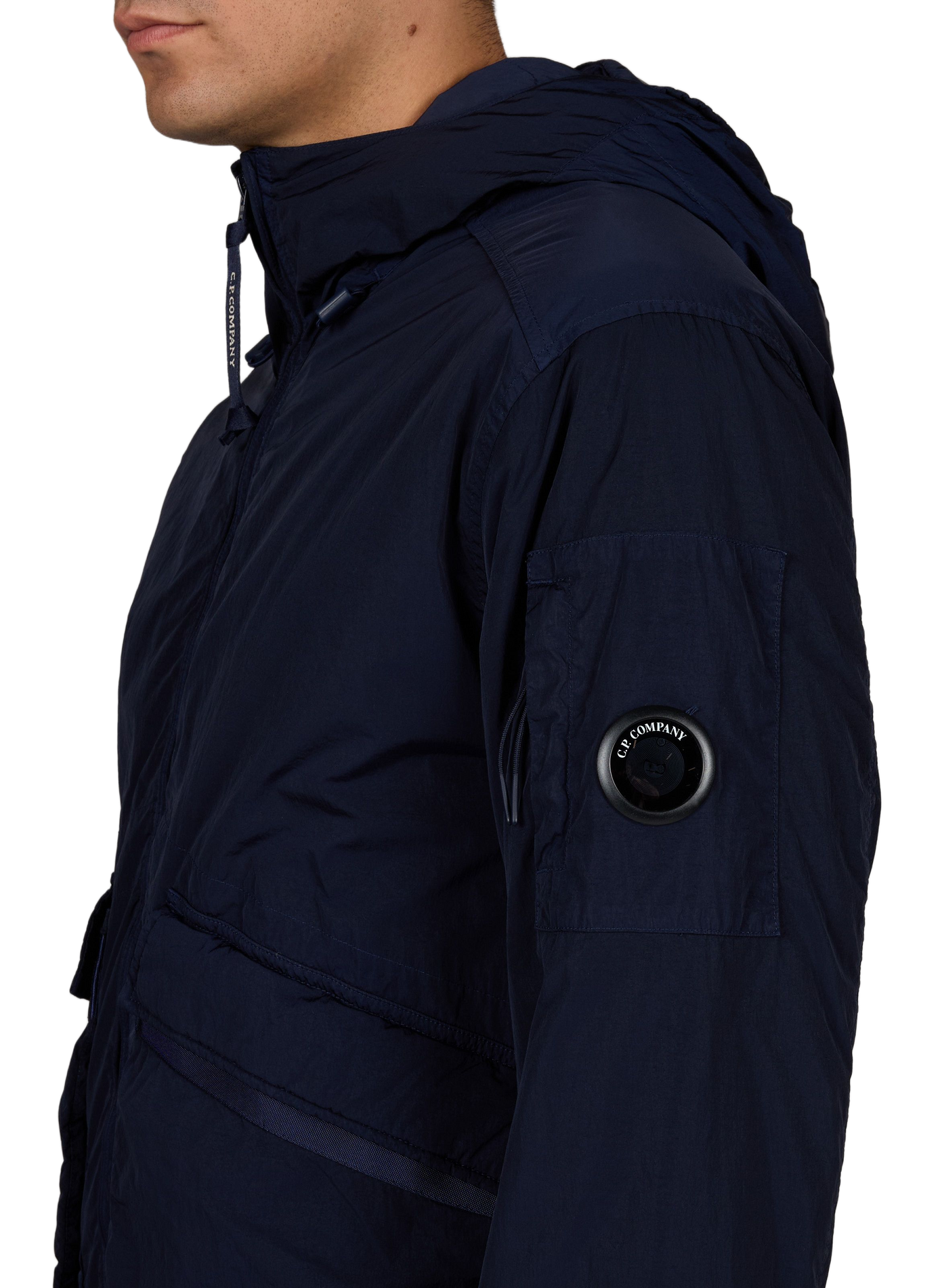 Solid Jacket with Adjustable Hem CP COMPANY Blue