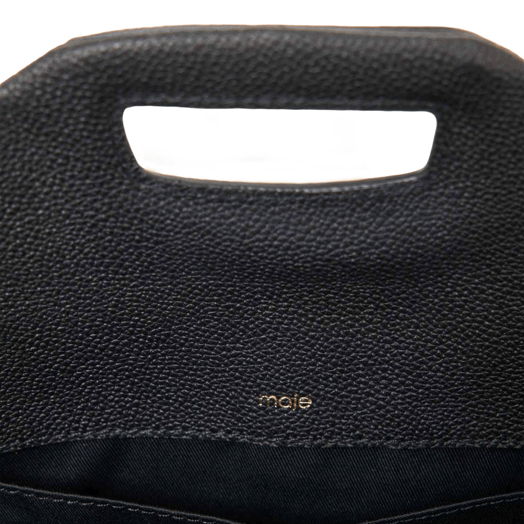 Sac bandoulière en cuir miss m MAJE Noir