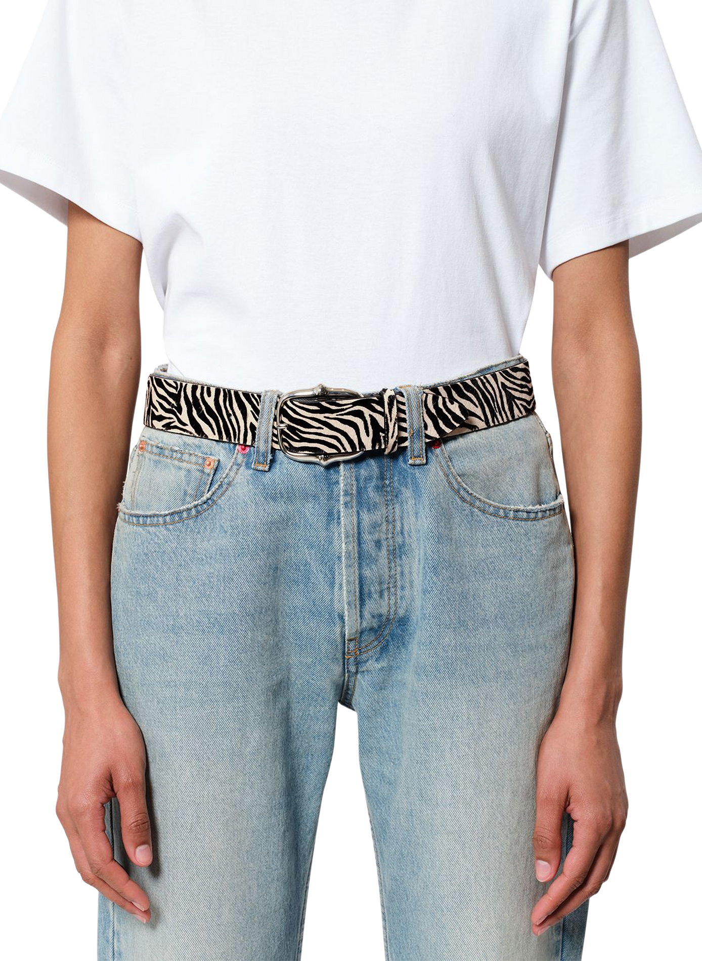 LAPAE animal-print leather belt ISABEL MARANT Multicolour