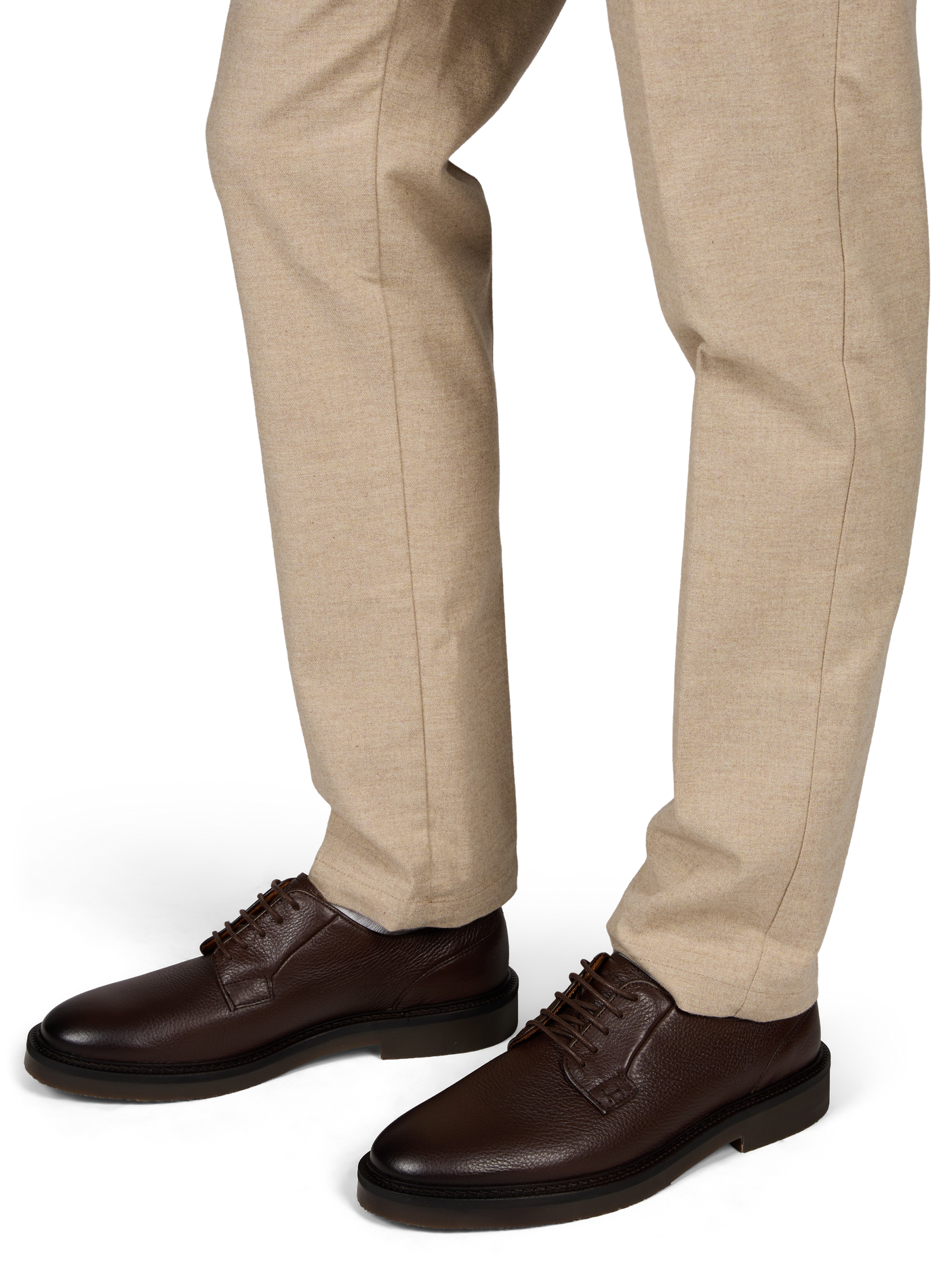 Elsted blucher G leather derbies HACKETT Brown