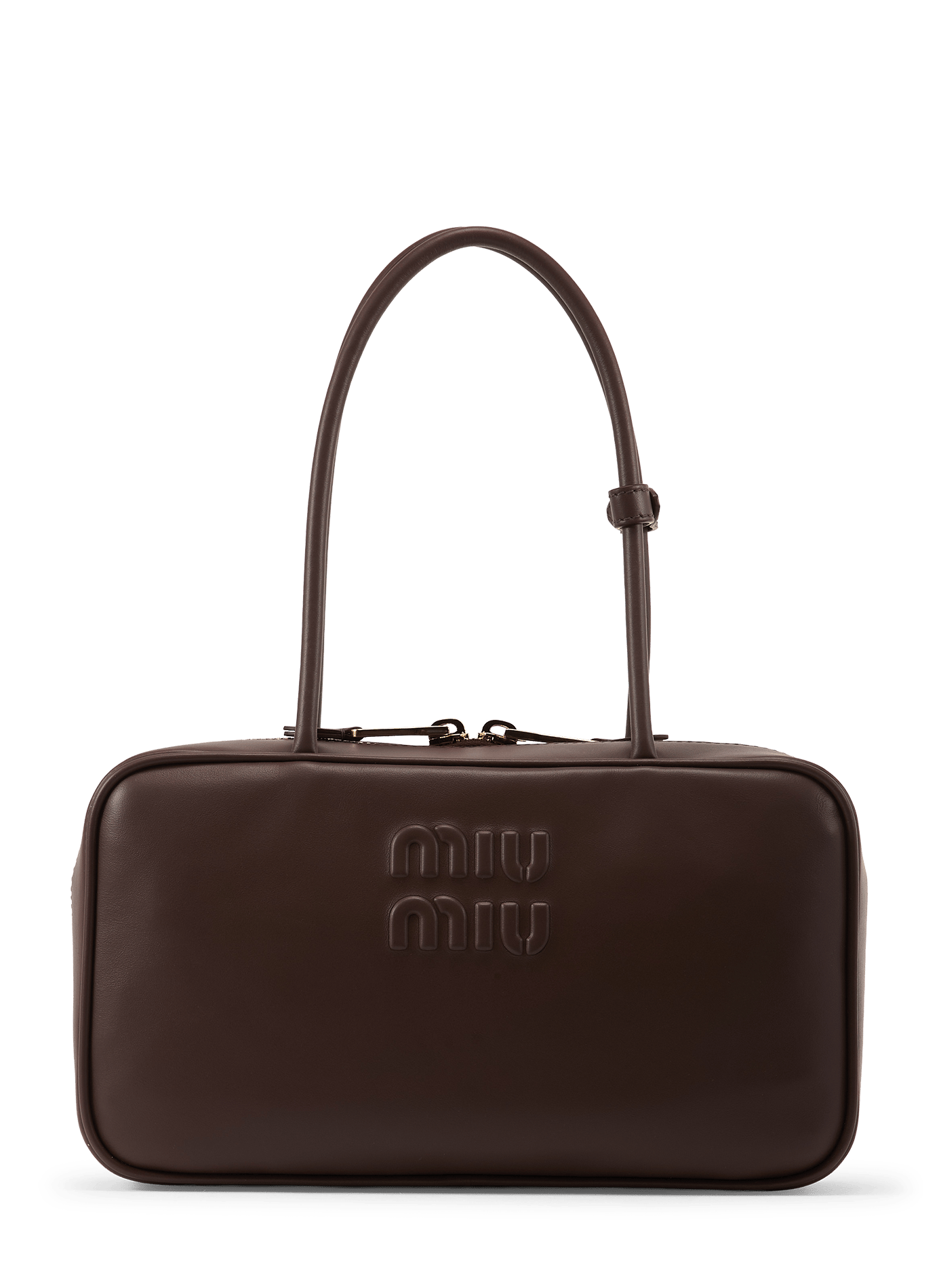 Sac à main Beau en cuir MIU MIU Marron