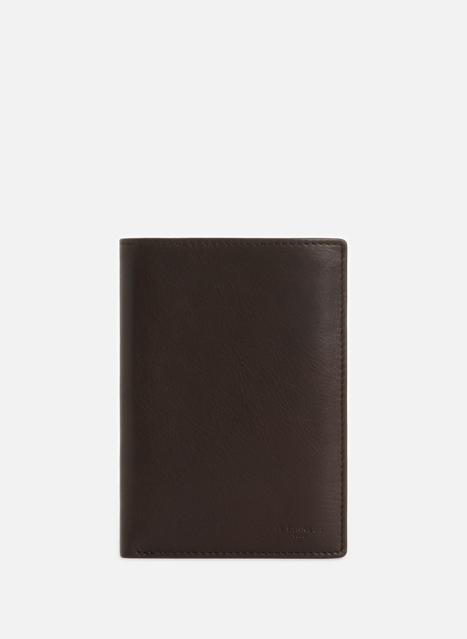 Gary large vertical leather wallet LE TANNEUR
