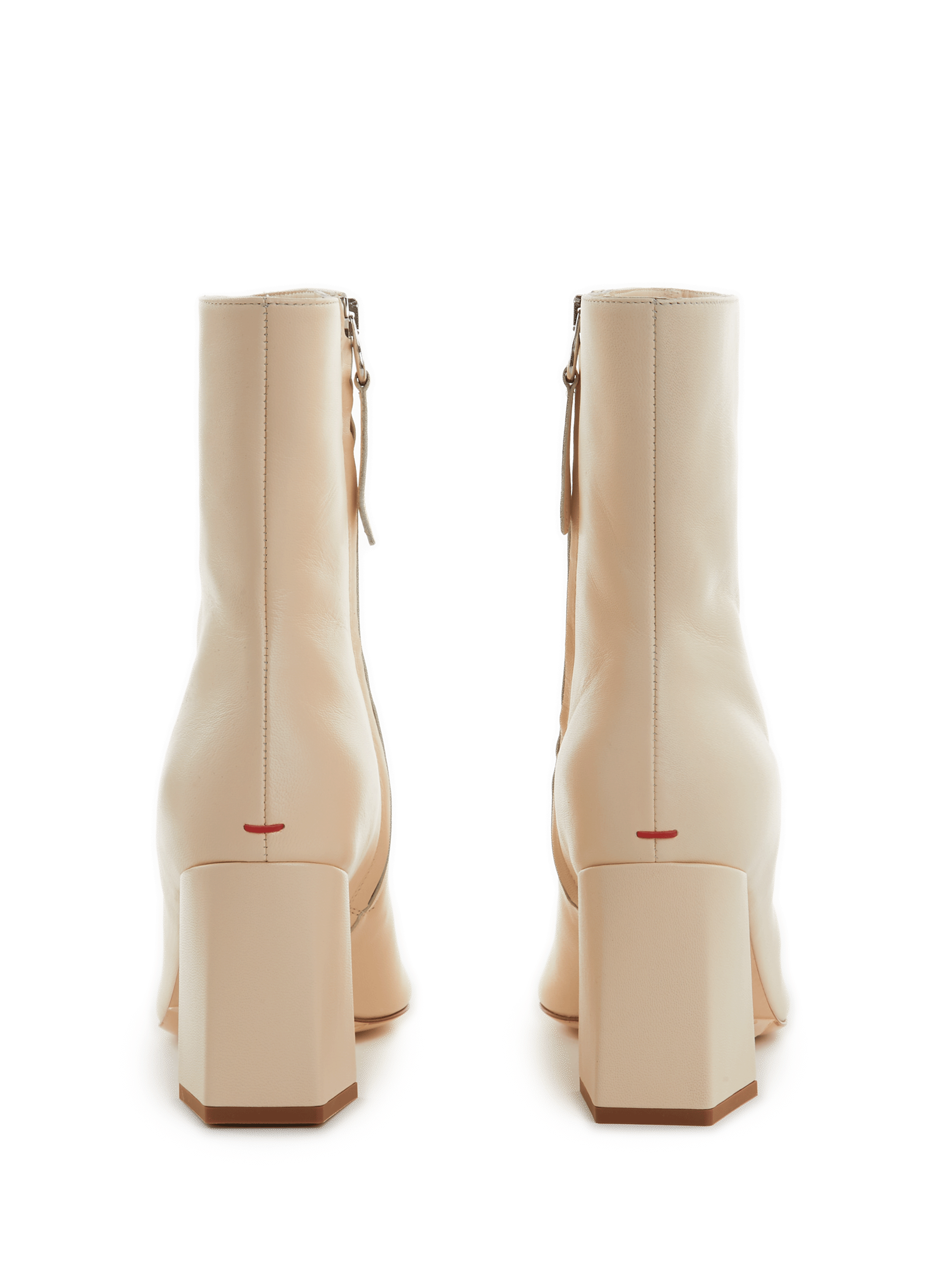 Irene leather ankle boots  AEYDE Beige