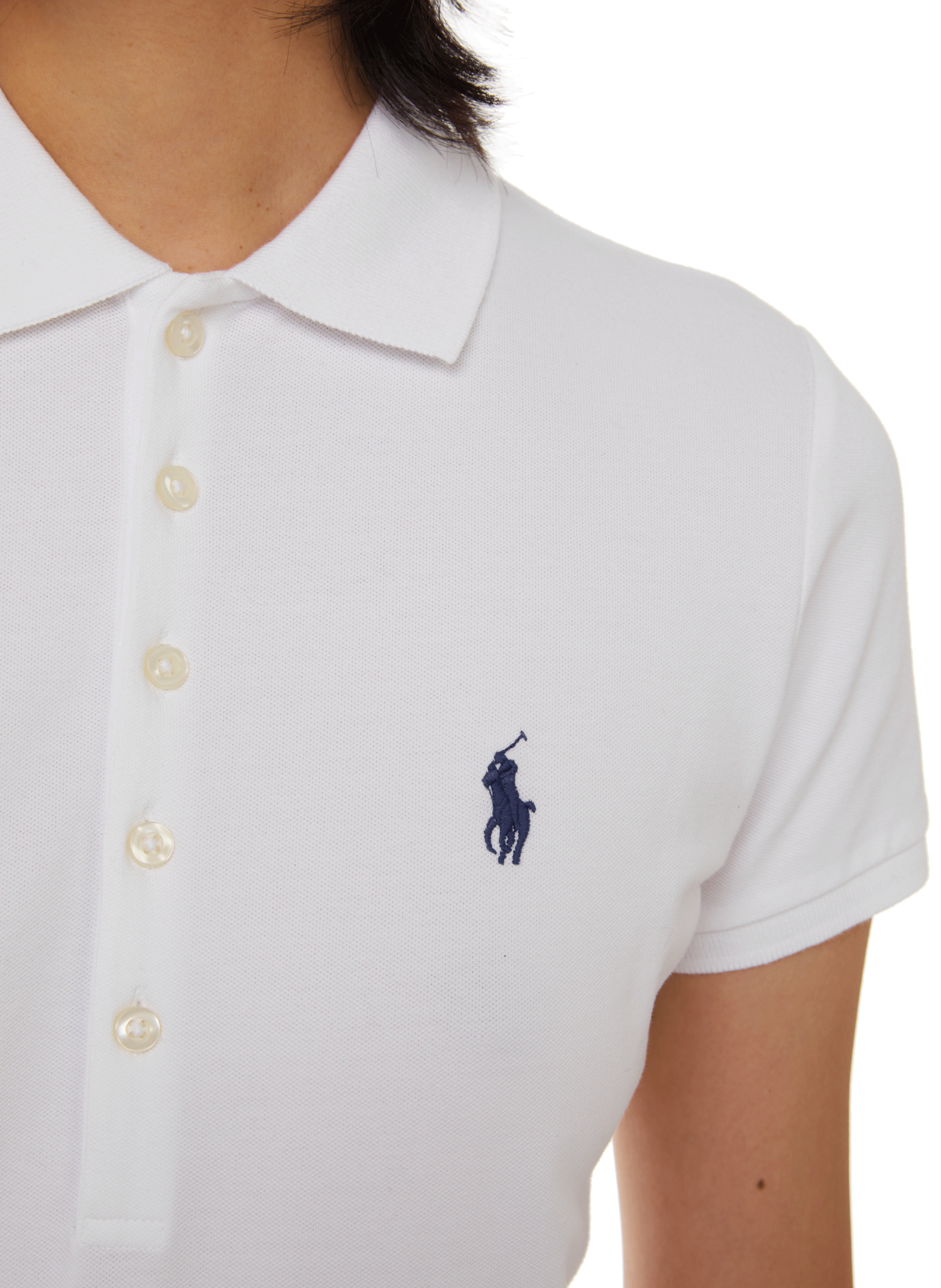 Polo Slim Fit en coton mélangé POLO RALPH LAUREN Blanc