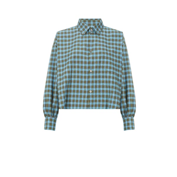 Chemise ample à carreaux