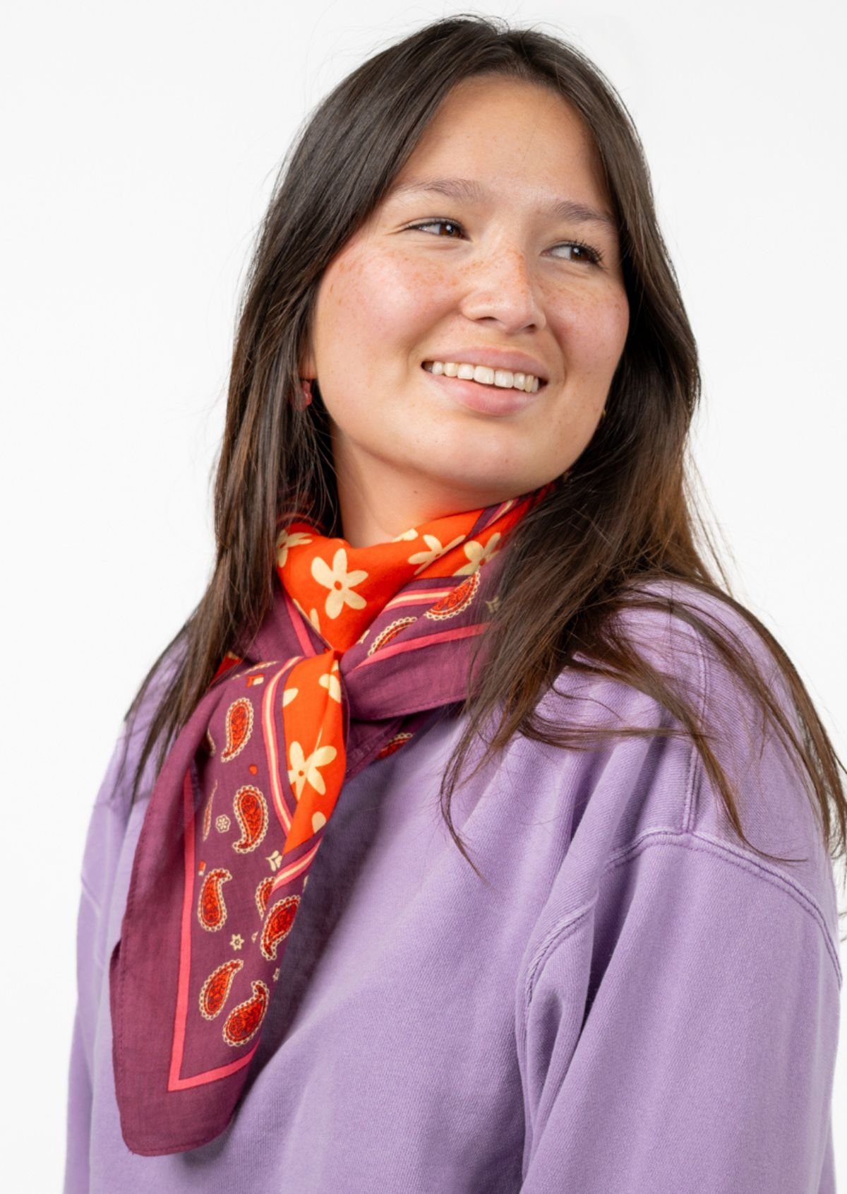 Foulard en coton biologique BILLYBELT Rouge