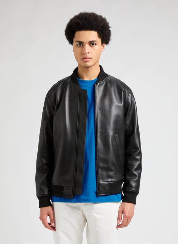 Blouson Fox en cuir | Noir by SAISON 1865 Blouson Fox en cuir Noir