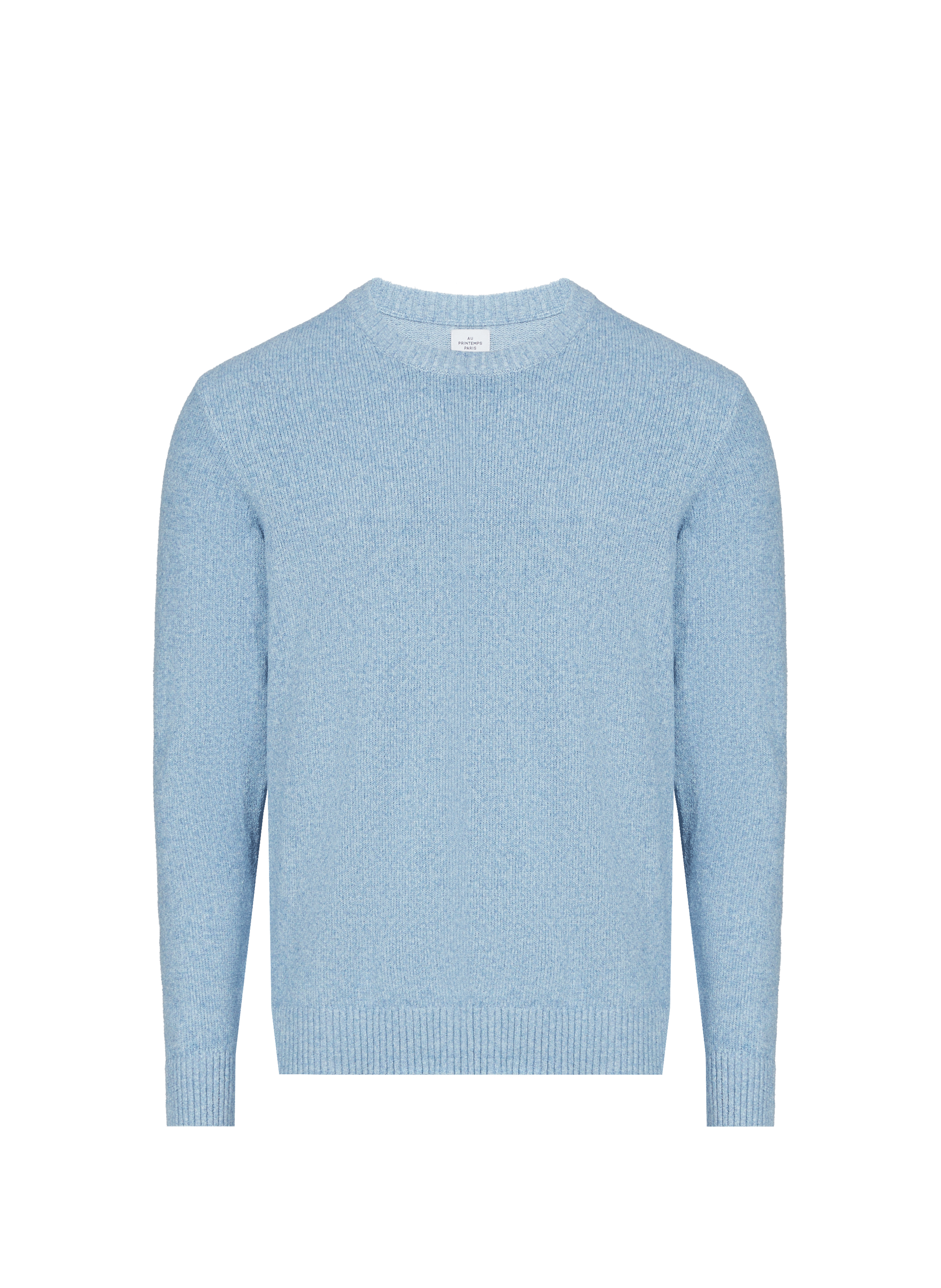 Pull en coton mélangé AU PRINTEMPS PARIS Bleu