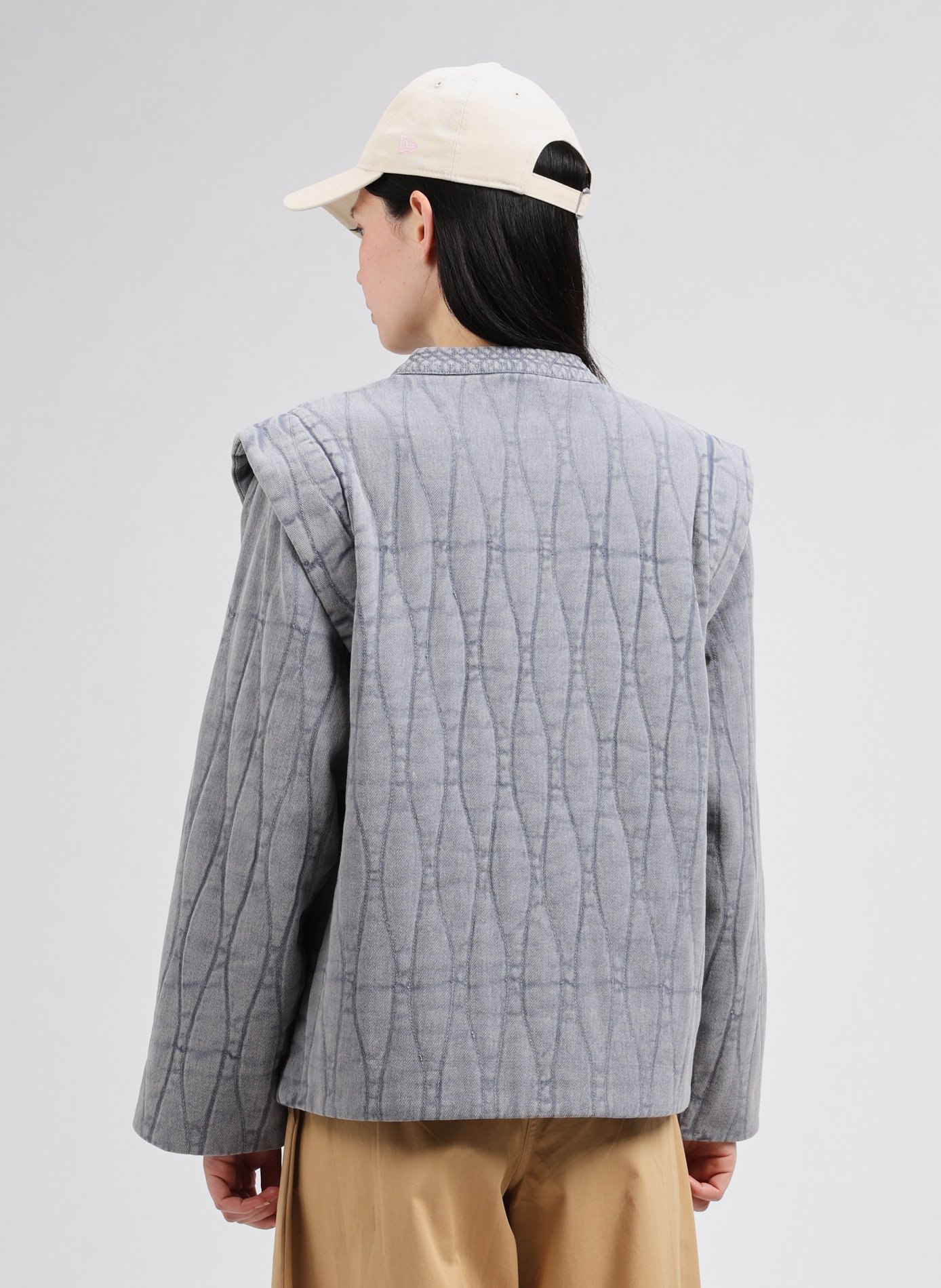 Quilted Denim Jacket LOUISE MISHA Blue