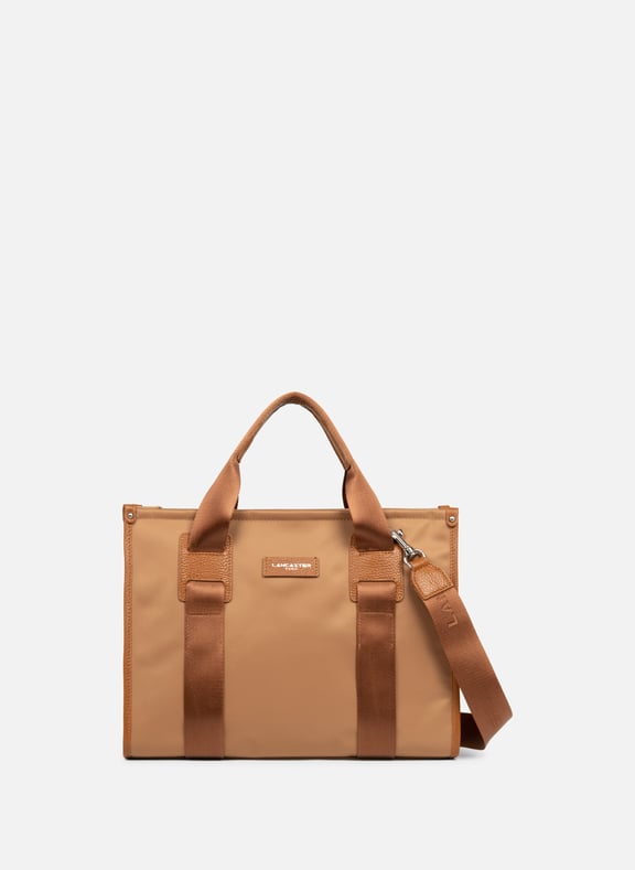 M tote bag - Basic Faculty Brown by LANCASTER LANCASTER M tote bag - Basic Faculty Brown