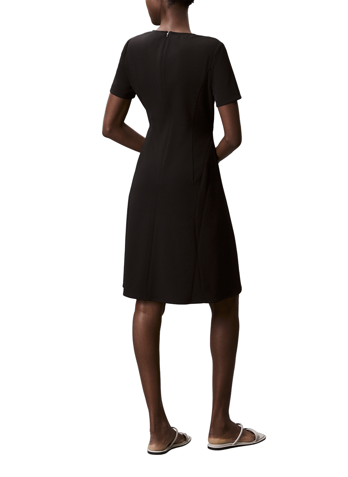 Flared mini dress CALVIN KLEIN Black