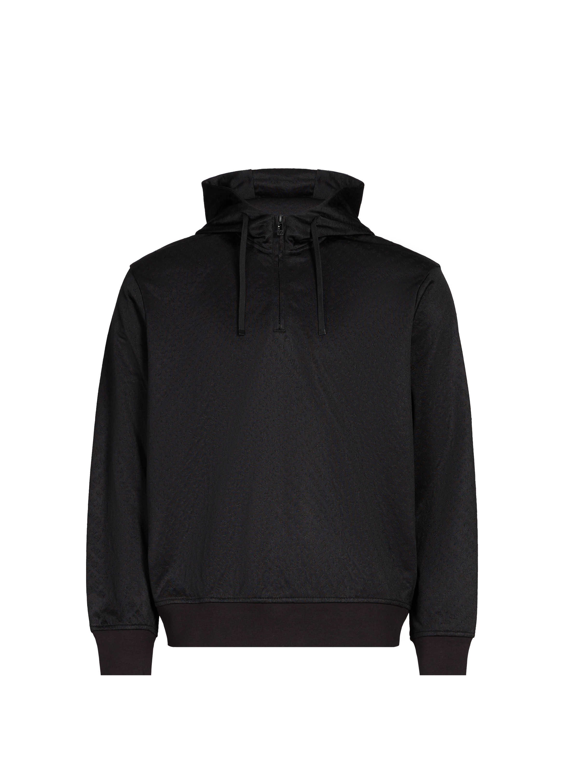 Hoodie with all-over logo ARMANI EXCHANGE Black