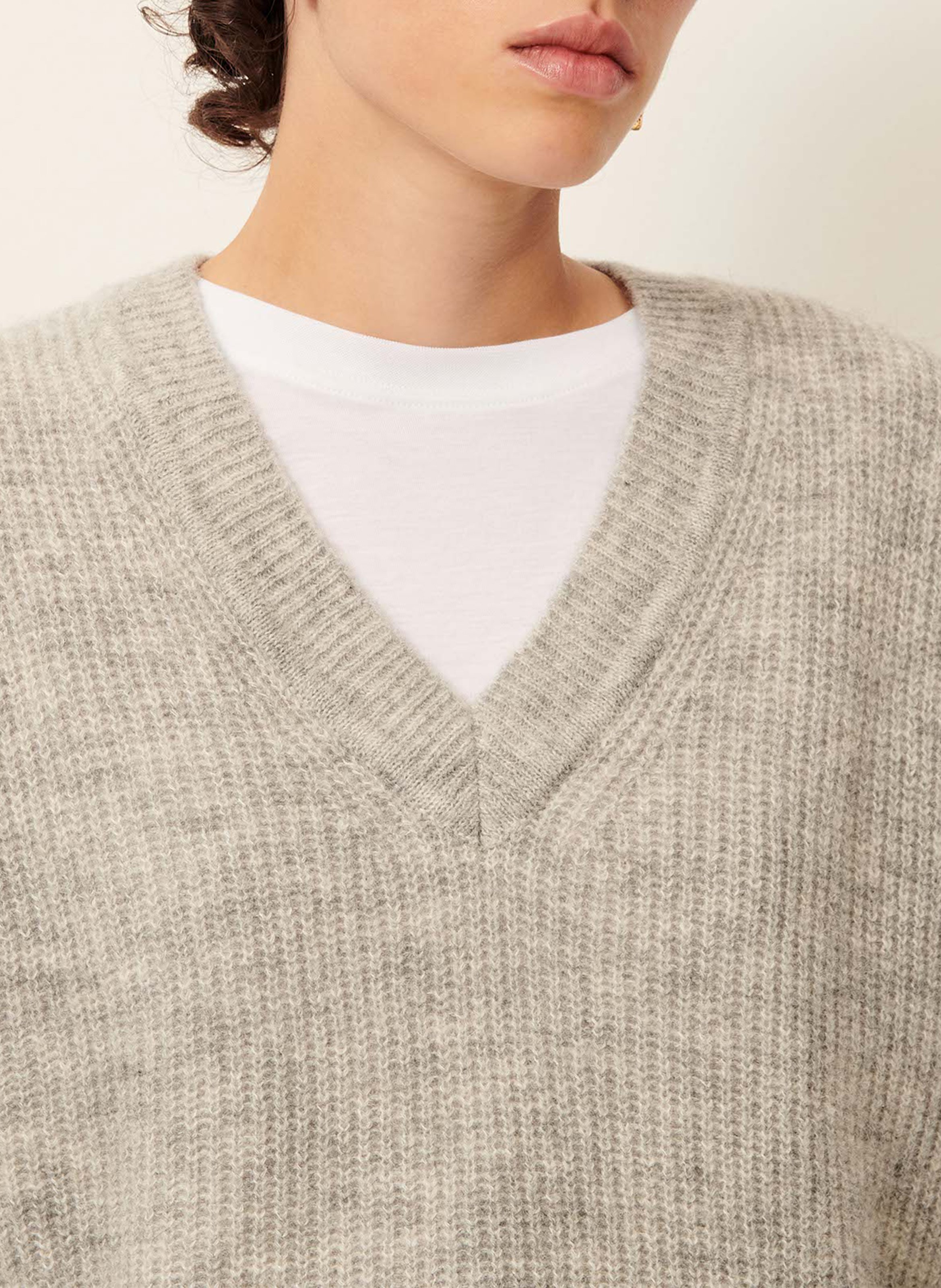 Pull oversize en alpaga mélangé matua SESSUN Gris