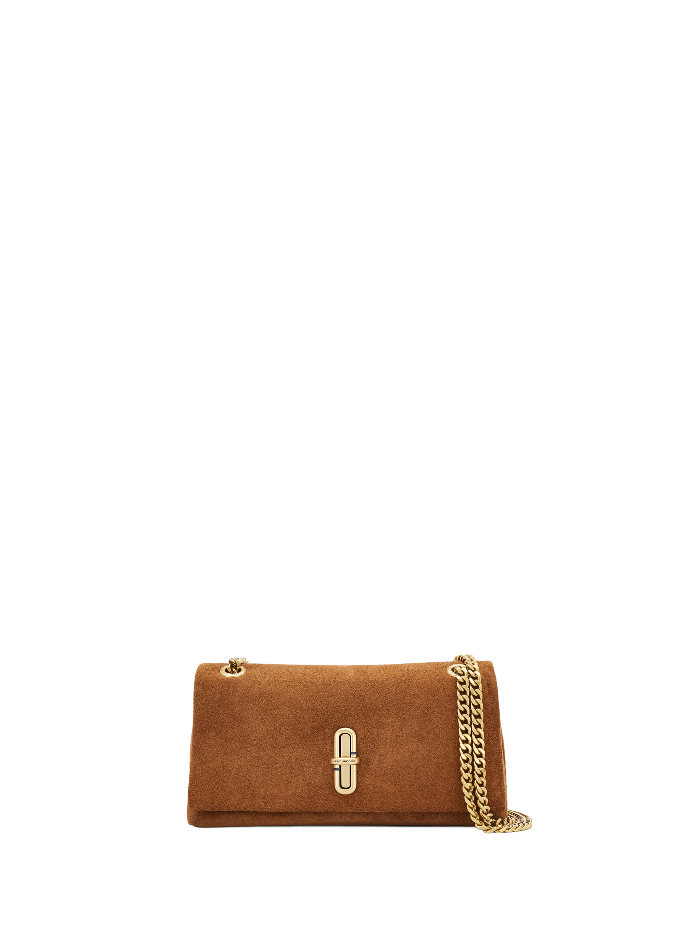 MARC JACOBS Sac The Suede Dual Chain Mini Bag Marron