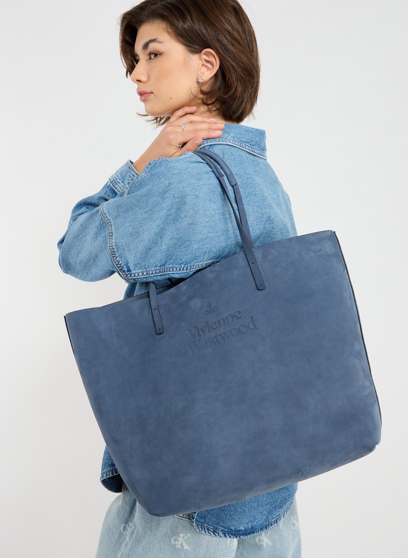 LEATHER BAG VIVIENNE WESTWOOD Blue