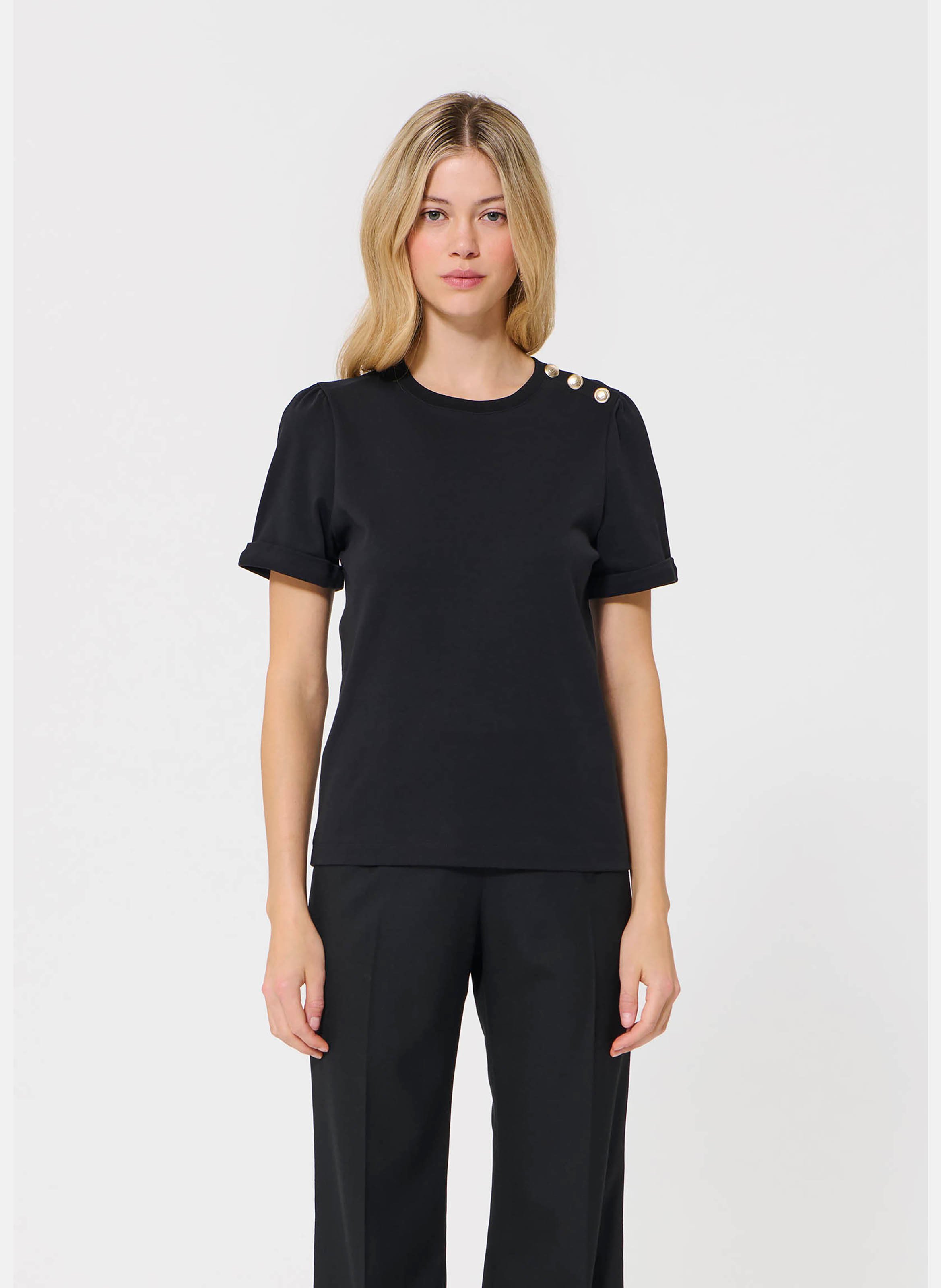 T-shirt tampa TARA JARMON Noir