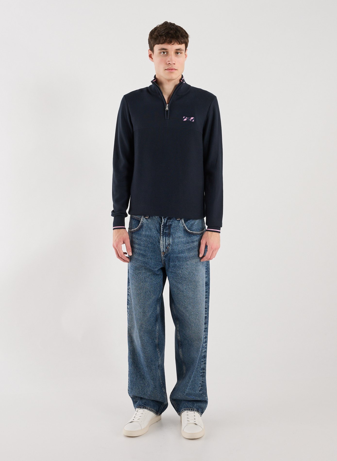 Cotton jumper EDEN PARK Blue