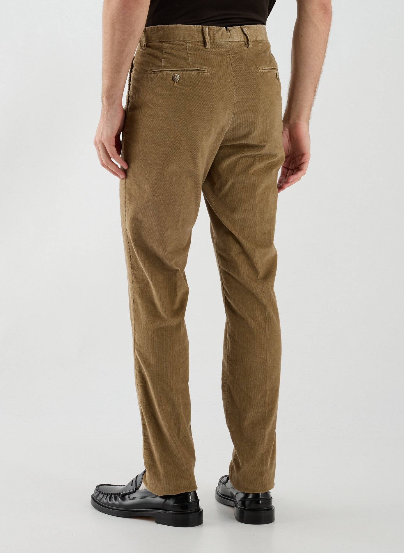 Pantalon slim en coton mélangé HACKETT Beige
