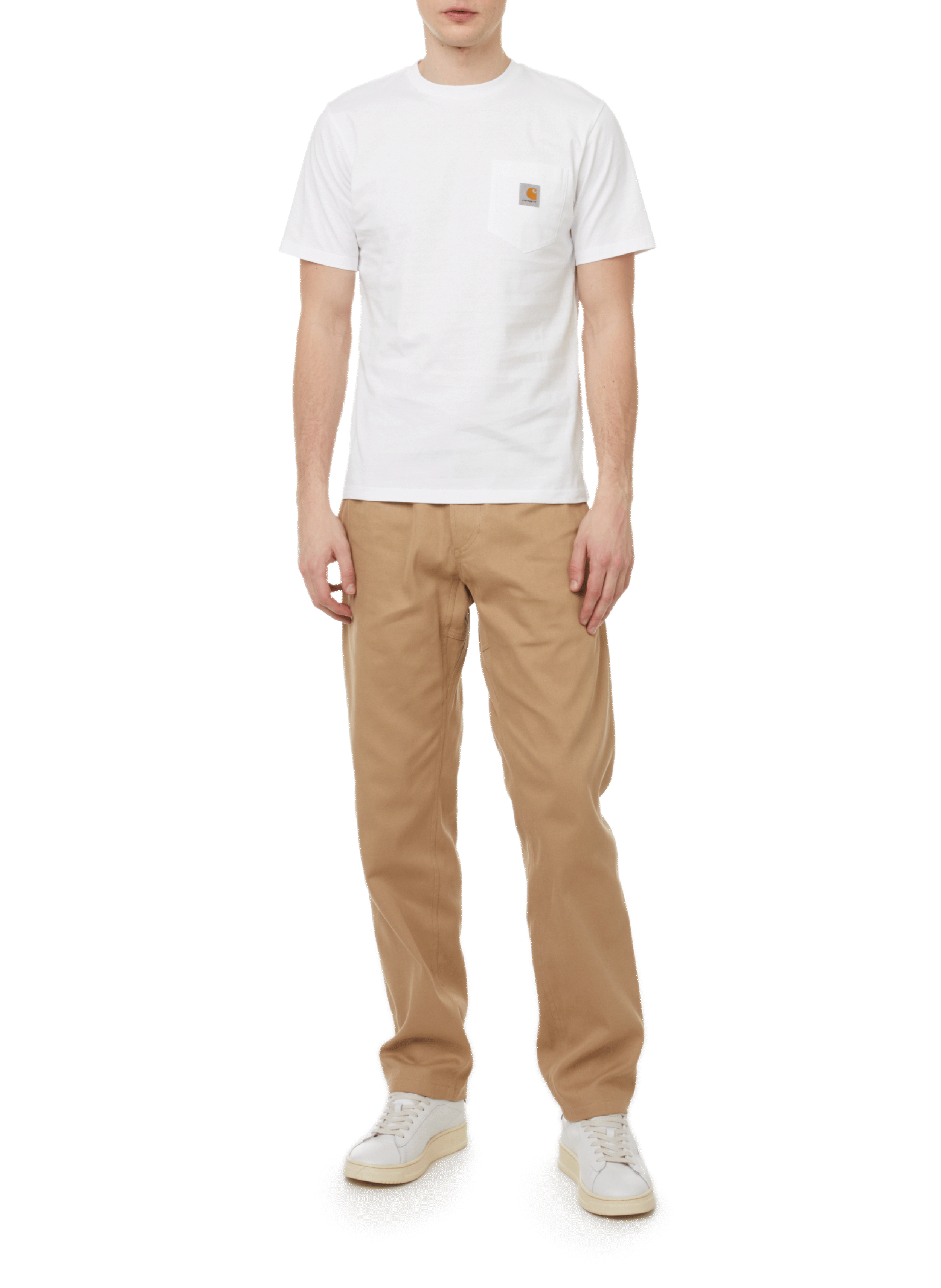 Short-sleeved cotton T-shirt White