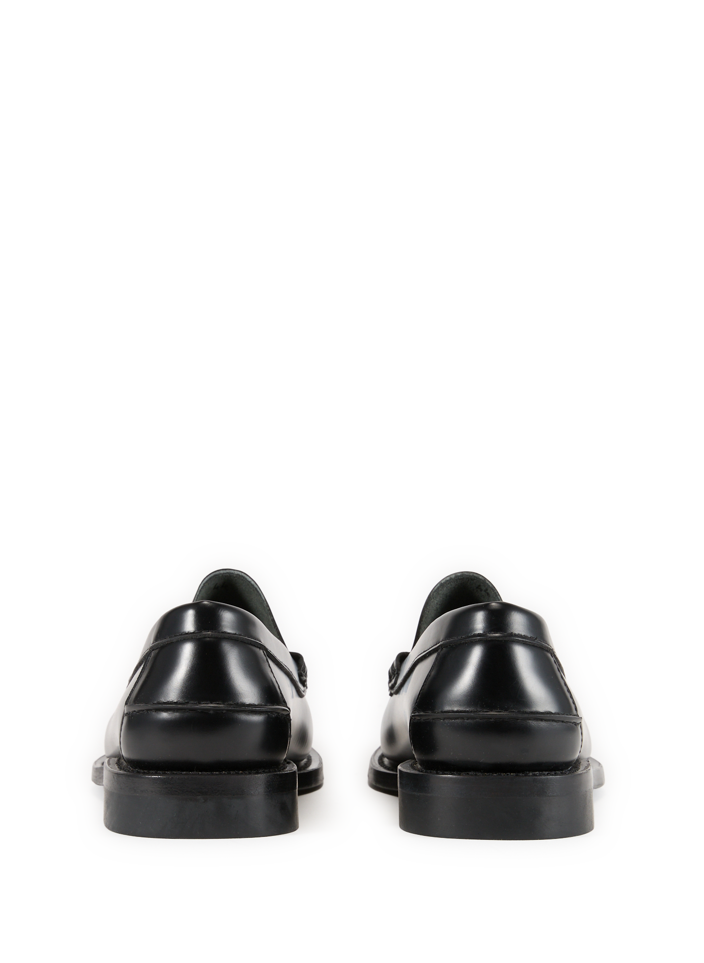 HEREU Calfskin leather loafers Black